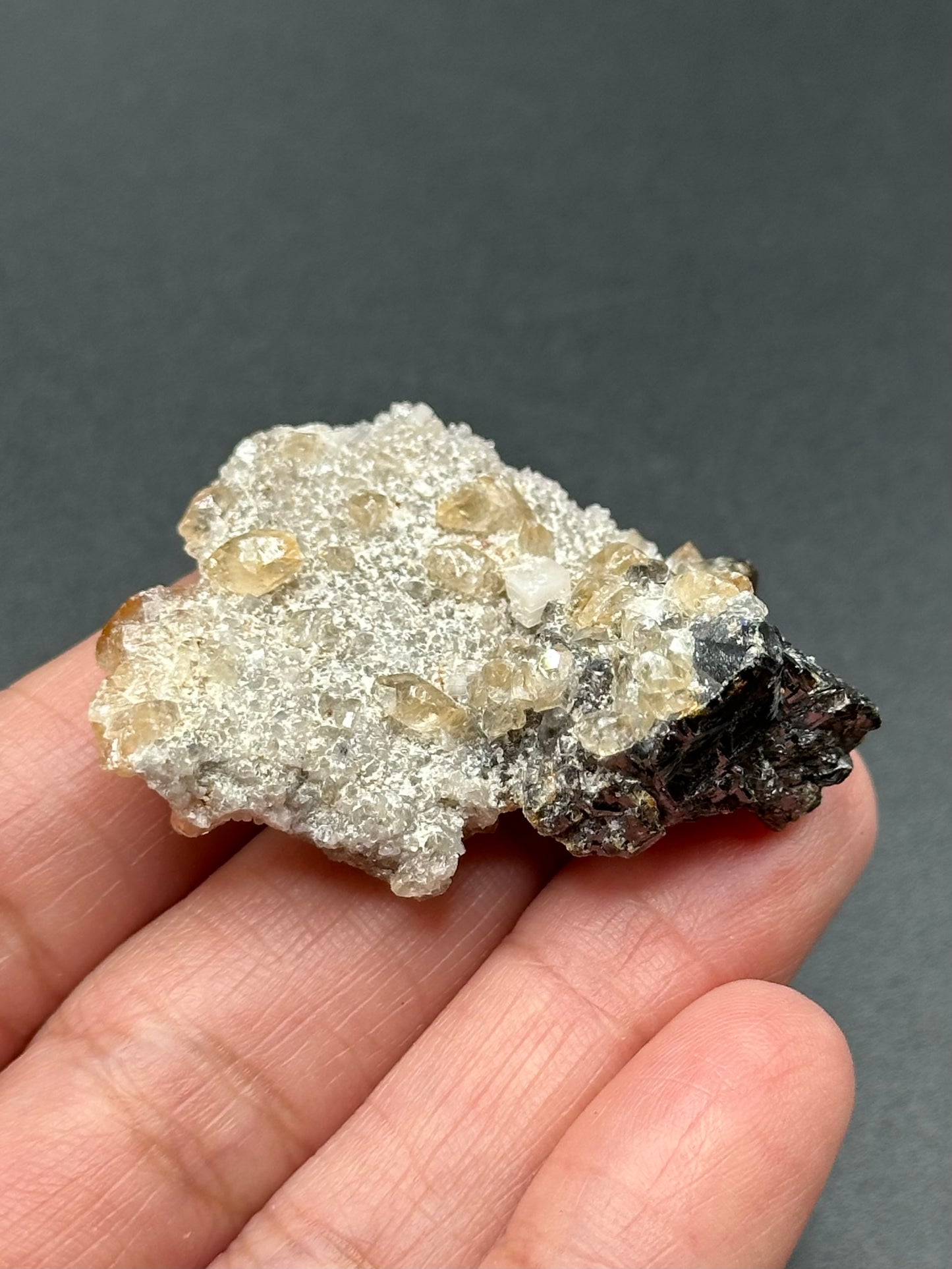Dolomite, Sphalerite, and Calcite from the Elmwood Mine in Carthage, Tennessee
