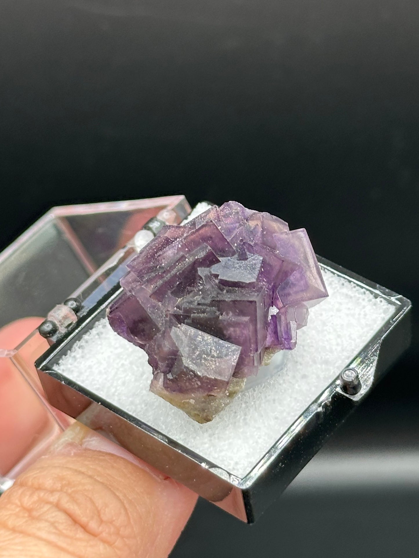 Fluorite in a perky box from Anhui, China