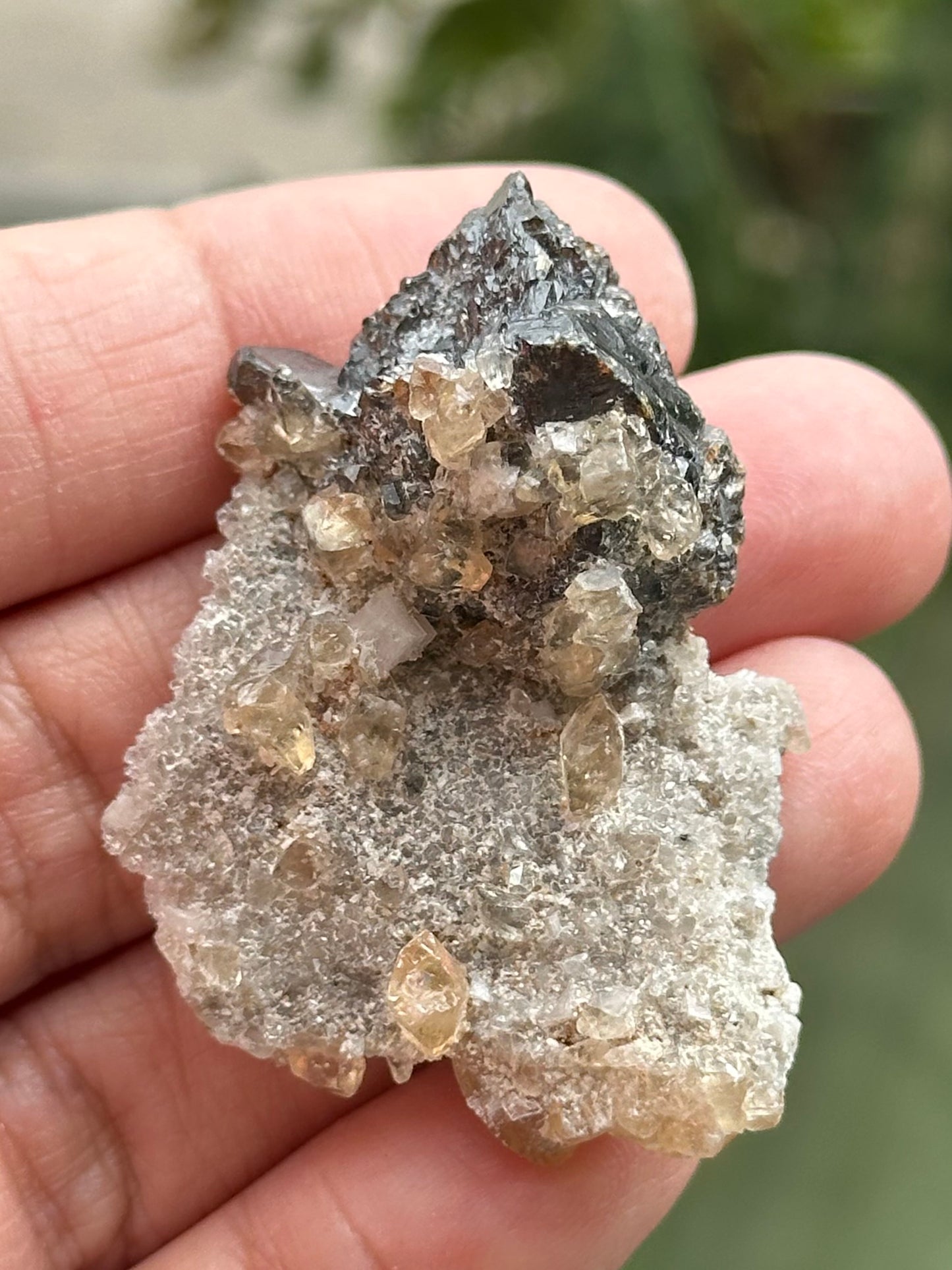 Dolomite, Sphalerite, and Calcite from the Elmwood Mine in Carthage, Tennessee