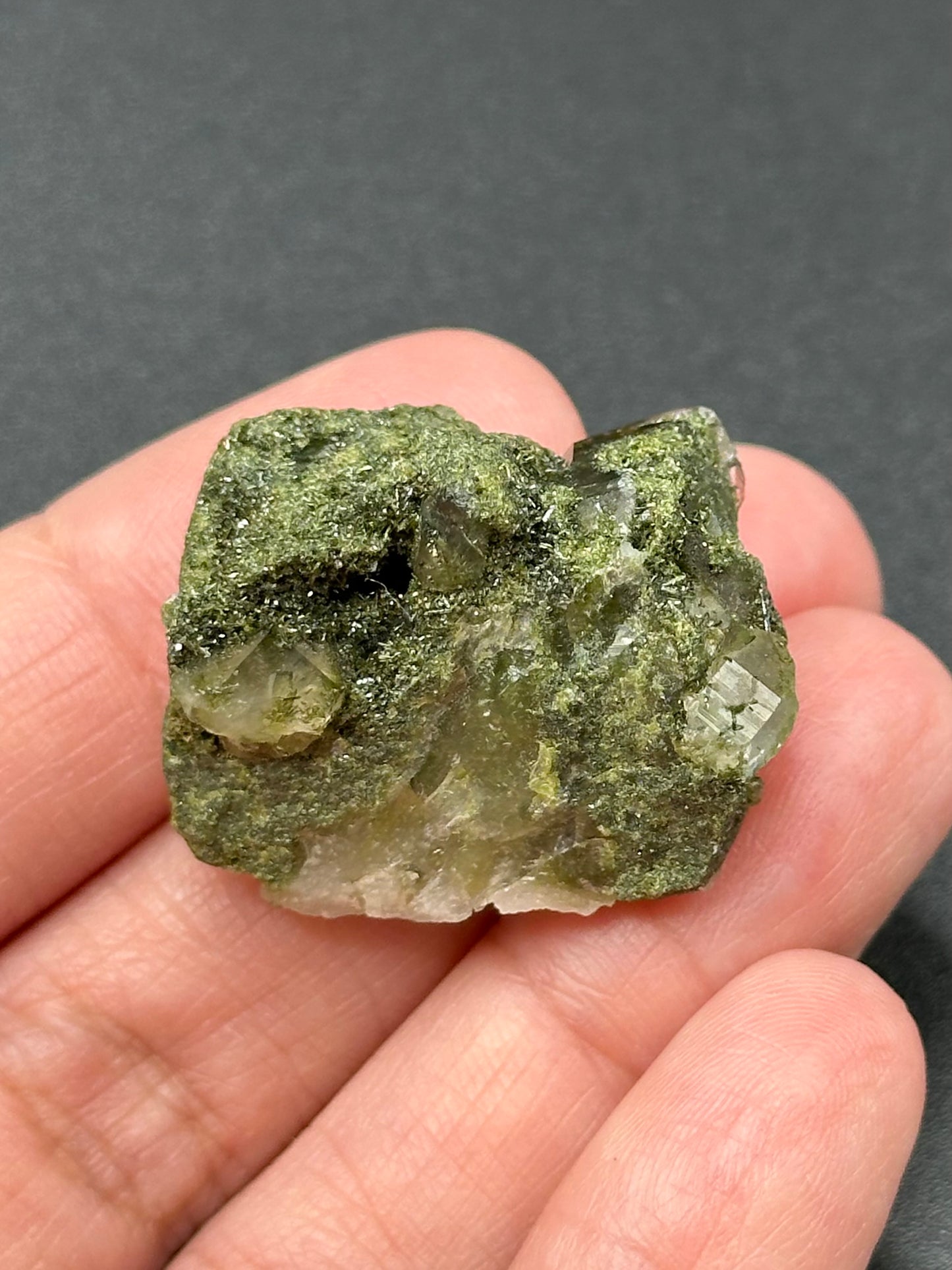 Small Epidote and Quartz from Hakkari Province, Turkey