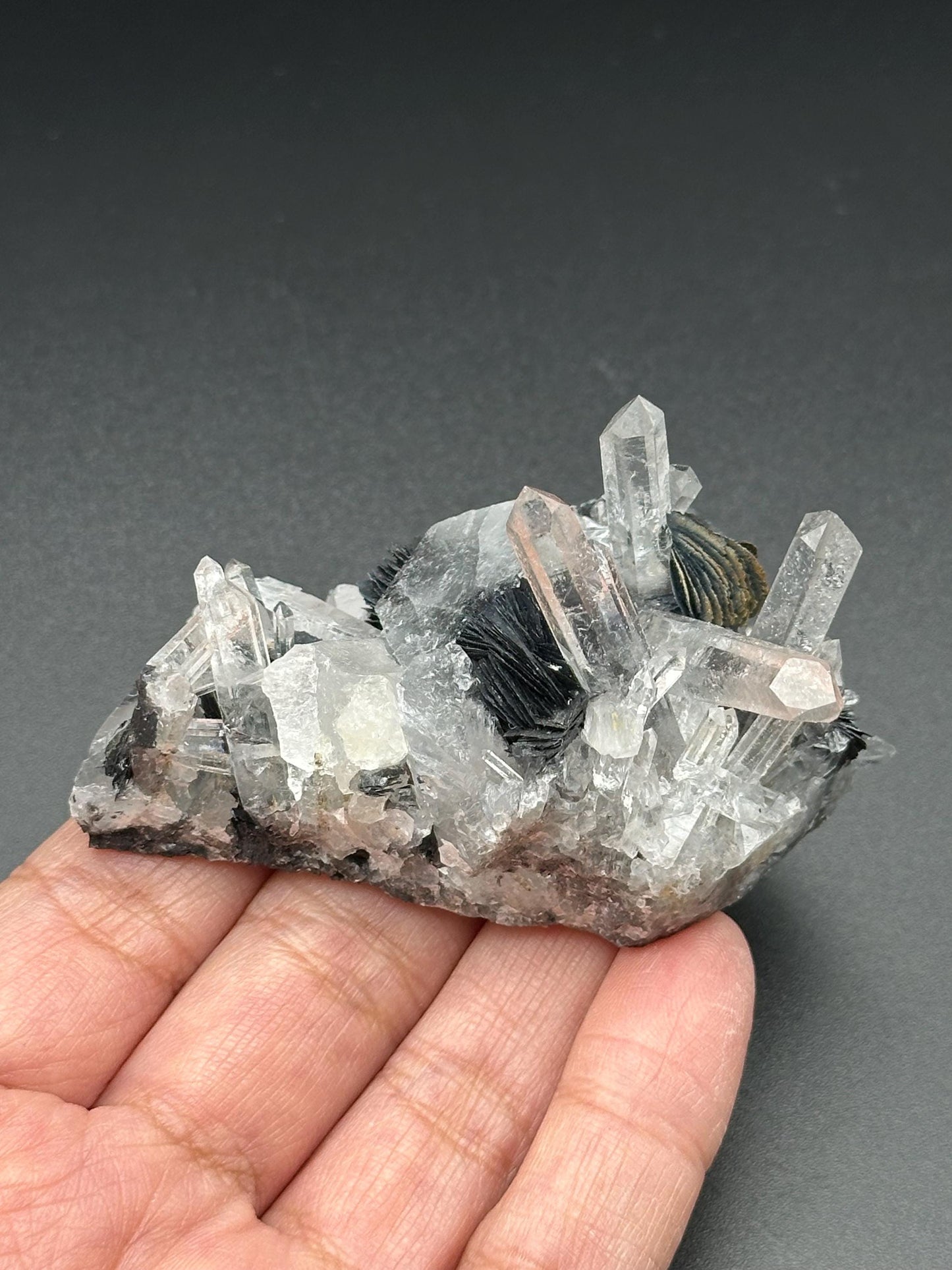 Specularite with Quartz from Guangzhou, China