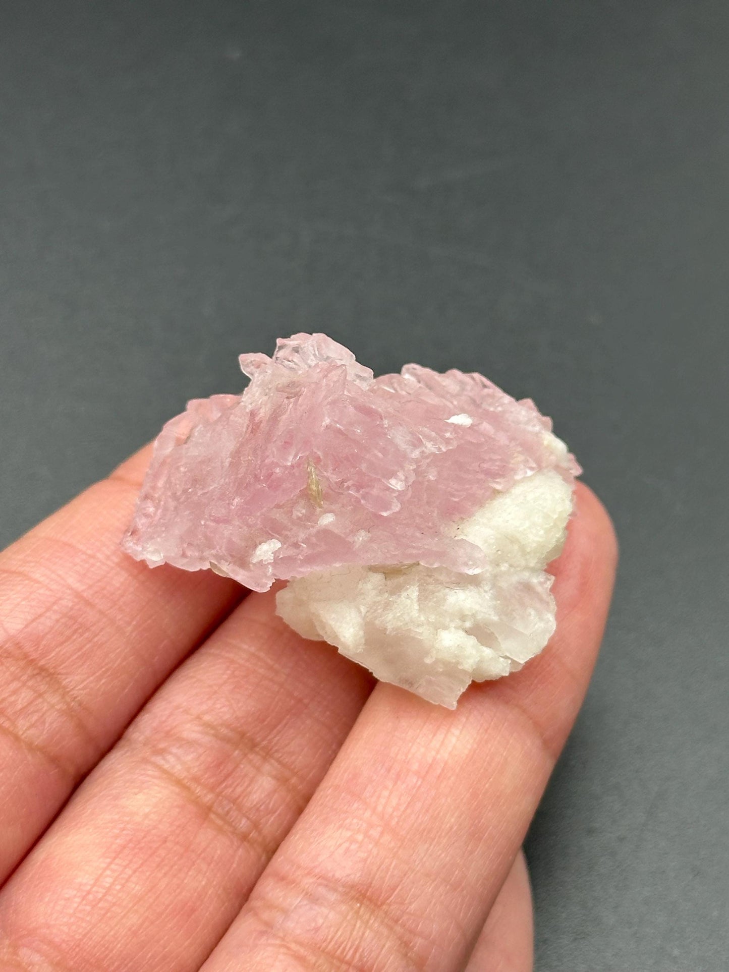 Crystallized Rose Quartz from Brazil