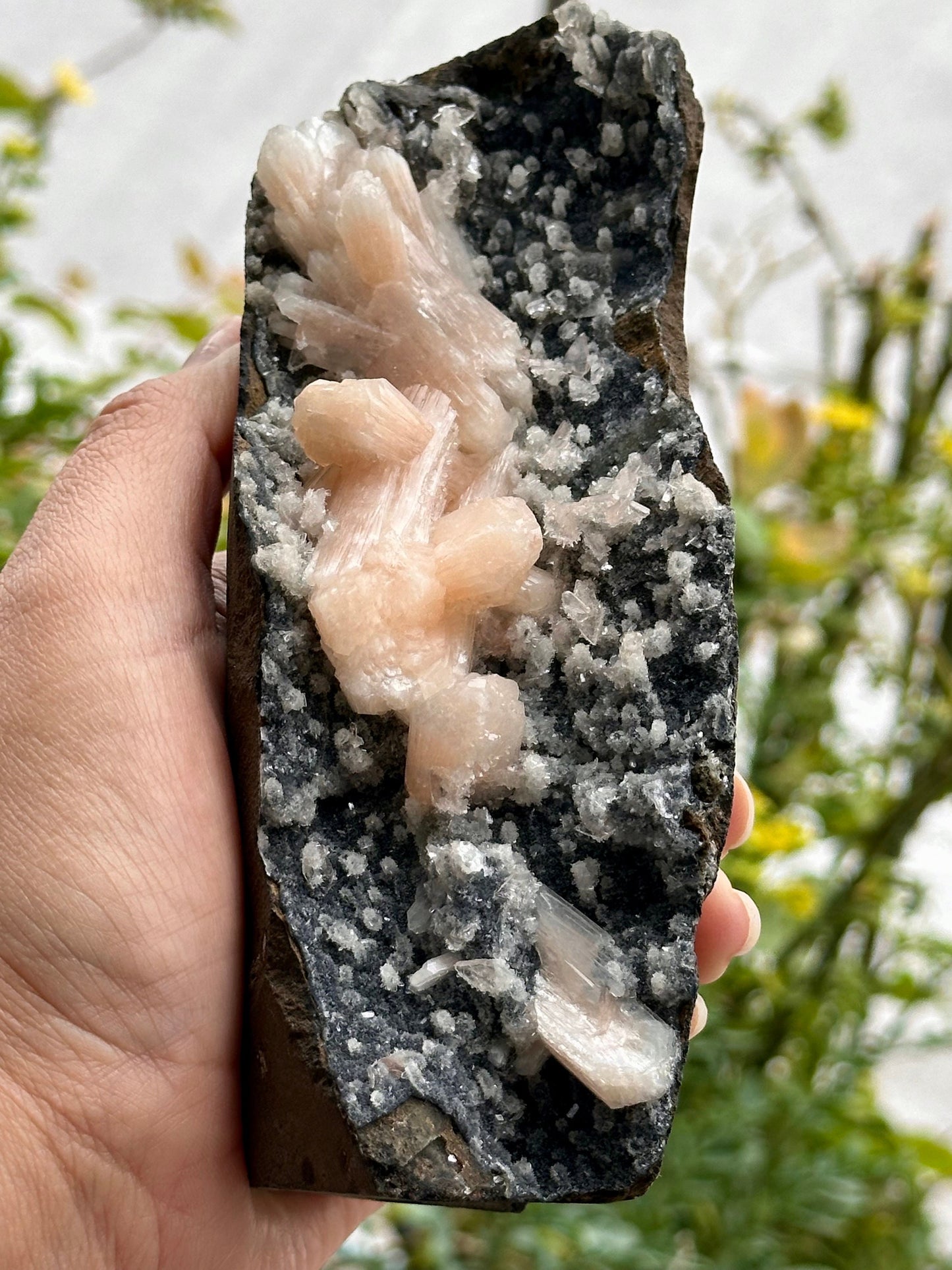 Stilbite with Chalcedony
