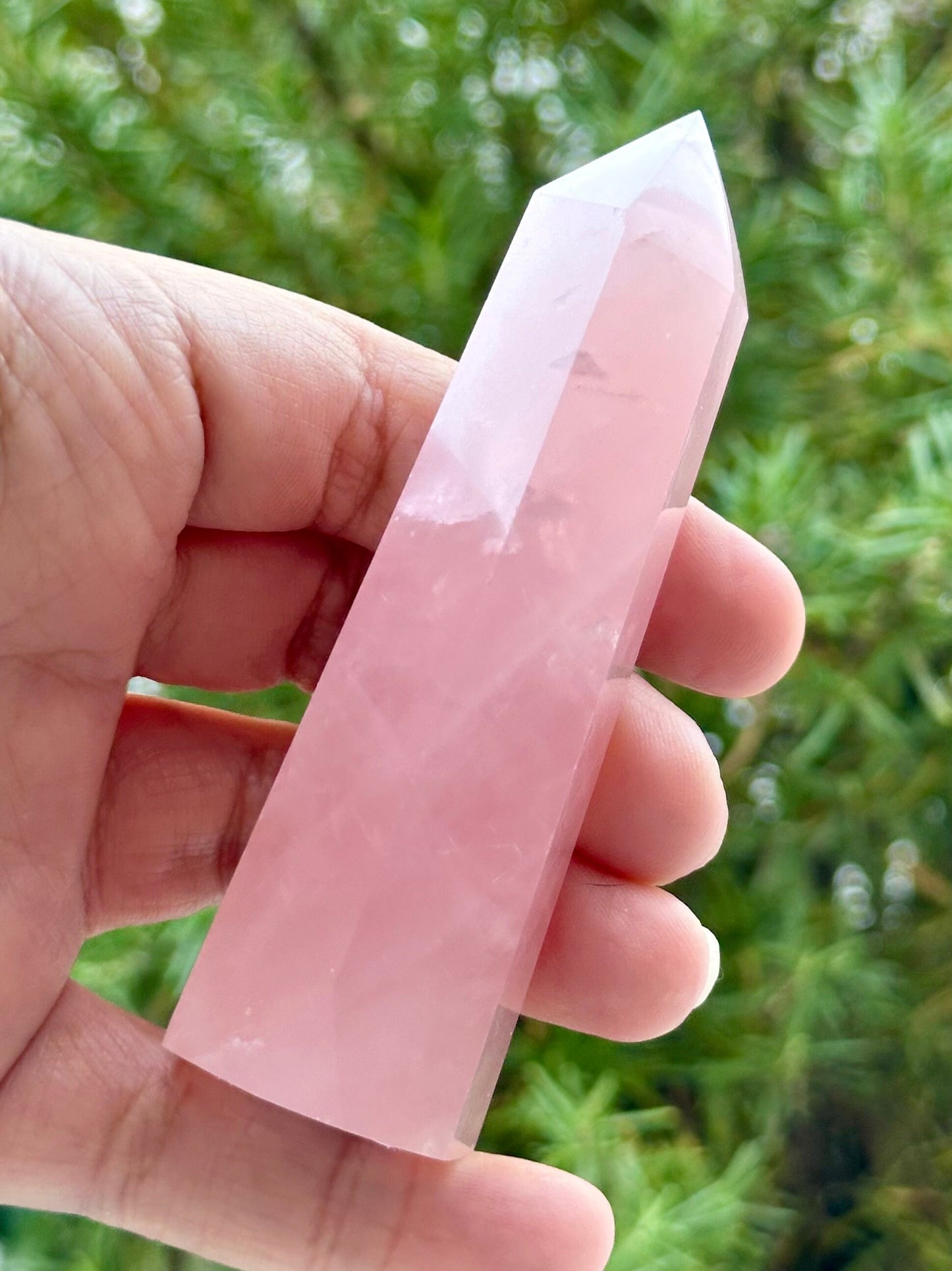 3.5 inch Rose Quartz Tower