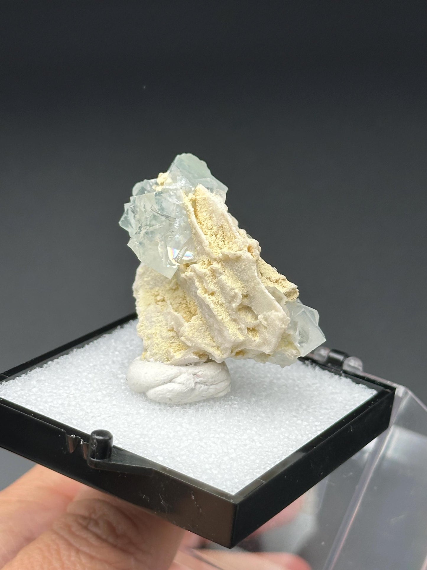 Fluorite with Calcite from the Huanggangliang Mine in Inner Mongolia, China