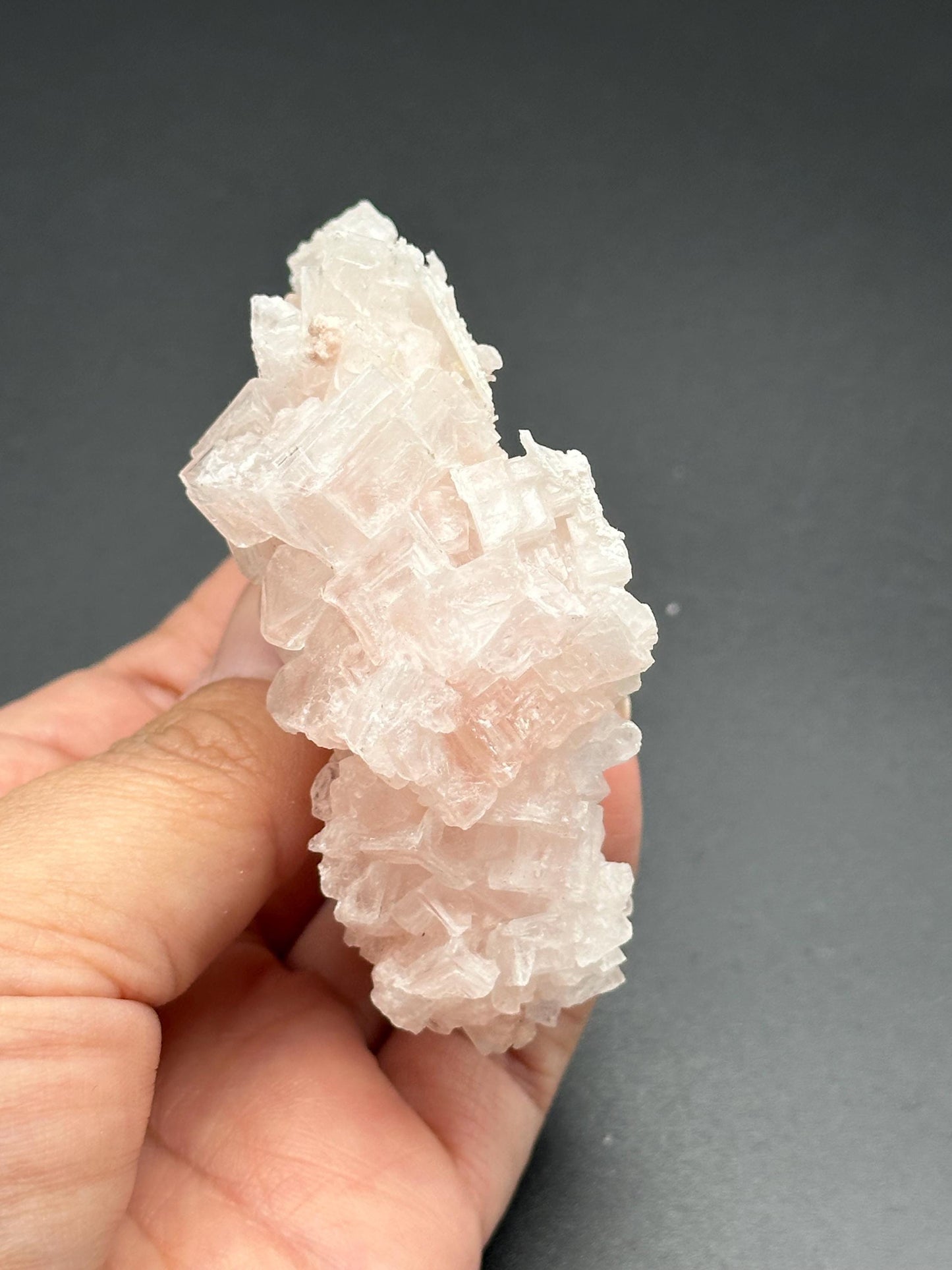 Light Pink Halite on Trona