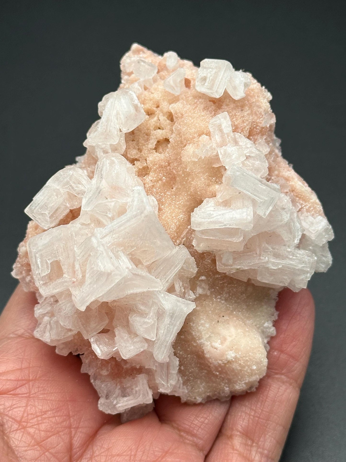 Light Pink Halite on Trona