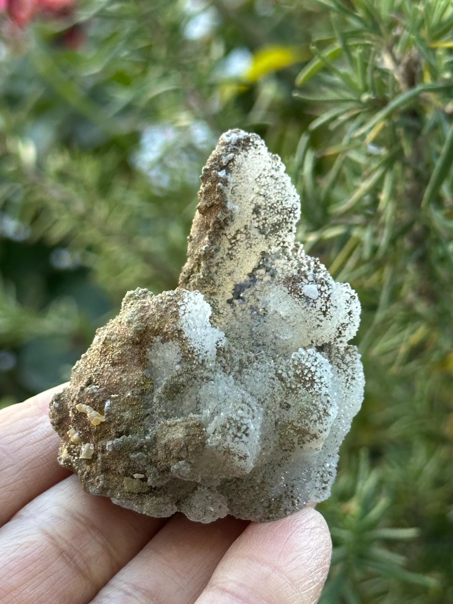 Pyrolusite Marcasite in Quartz from Zhejiang, China