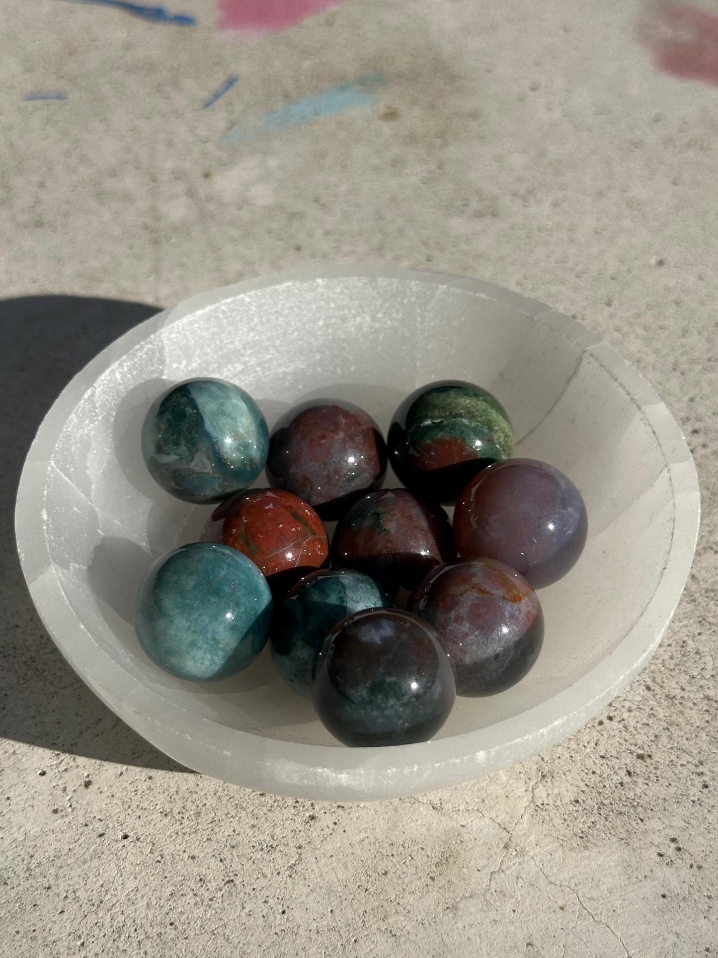 One (1) Ocean Jasper Mini Sphere
