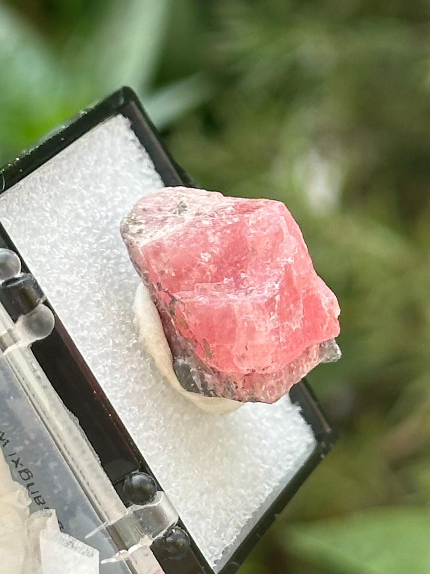 Rhodochrosite on Matrix Specimen in a perky box from Guangxi Wuzhou, China