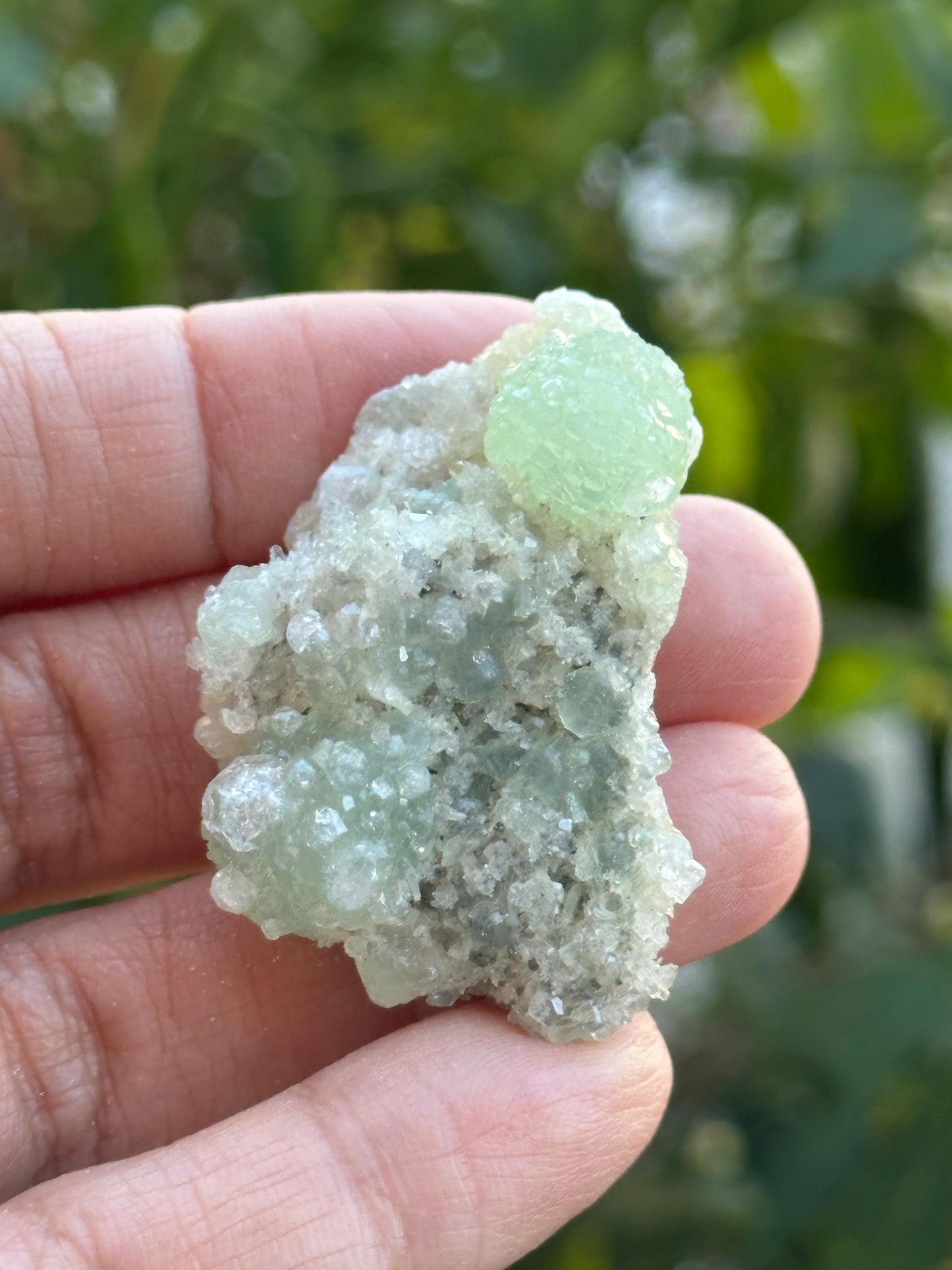 Prehnite and Quartz Specimen from Namibia