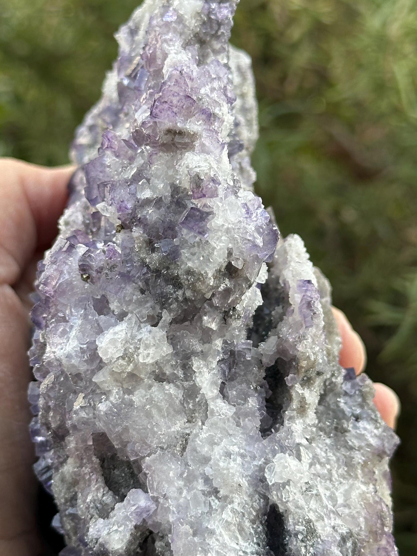 Fluorite with Quartz on Matrix from Spain