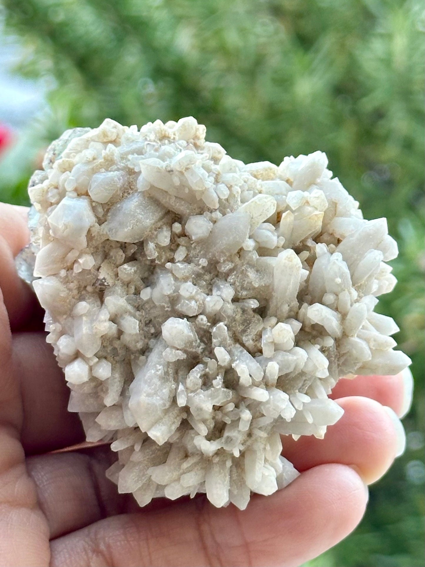 Fluorite with Quartz on Feldspar Matrix