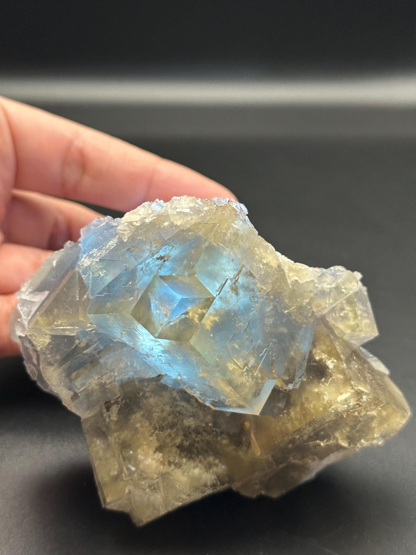 Yellow and Blue Fluorite from Beijing