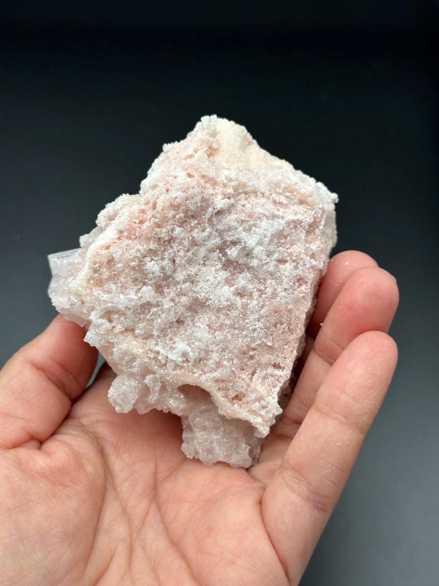 Light Pink Halite on Trona from Searles Lake, California