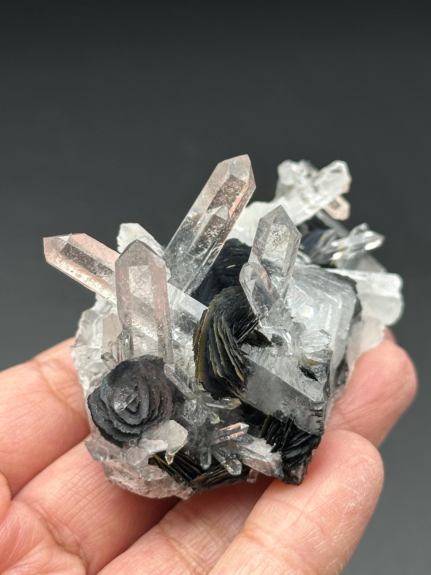 Specularite with Quartz from Guangzhou, China