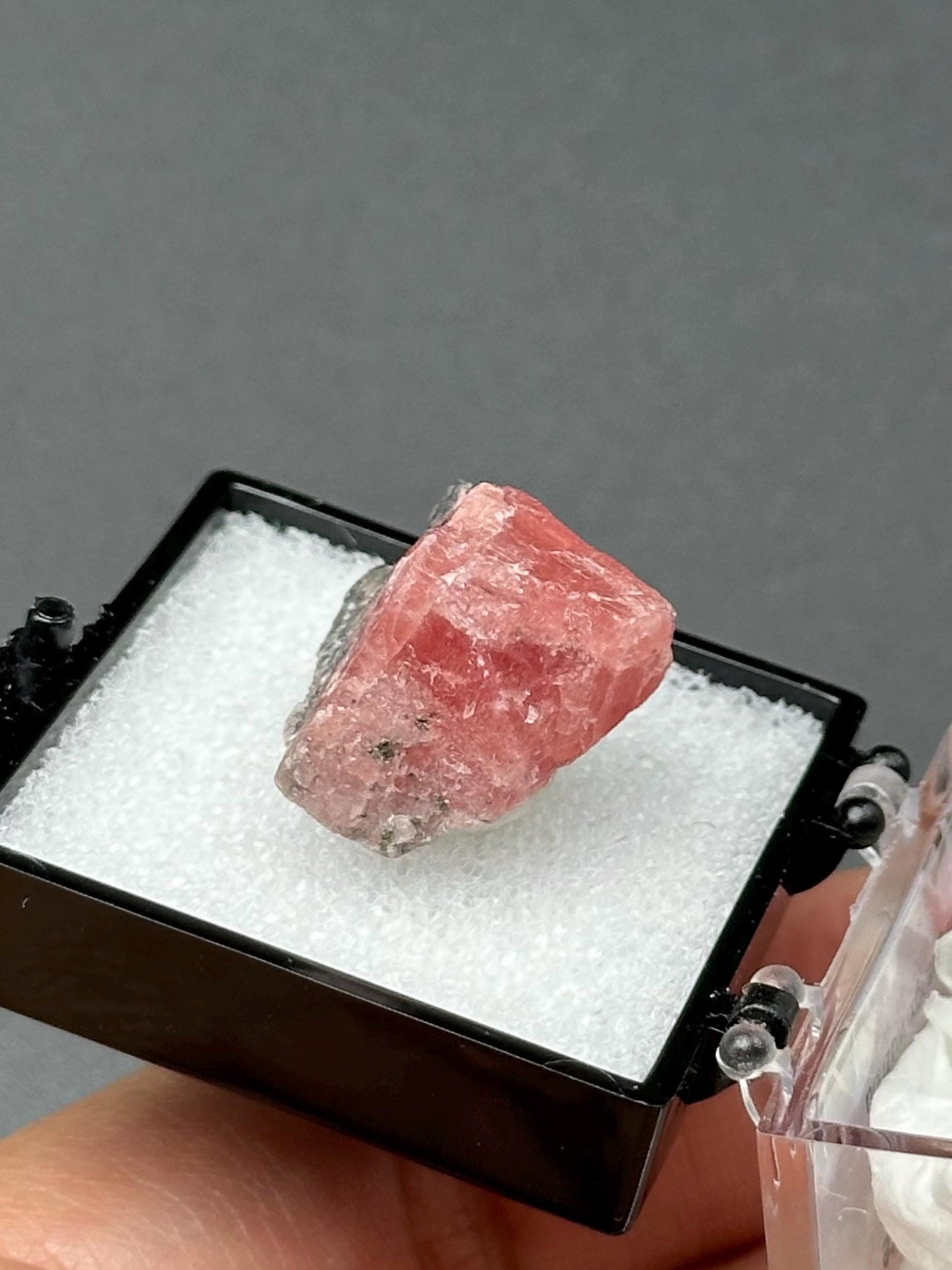Rhodochrosite on Matrix Specimen in a perky box from Guangxi Wuzhou, China