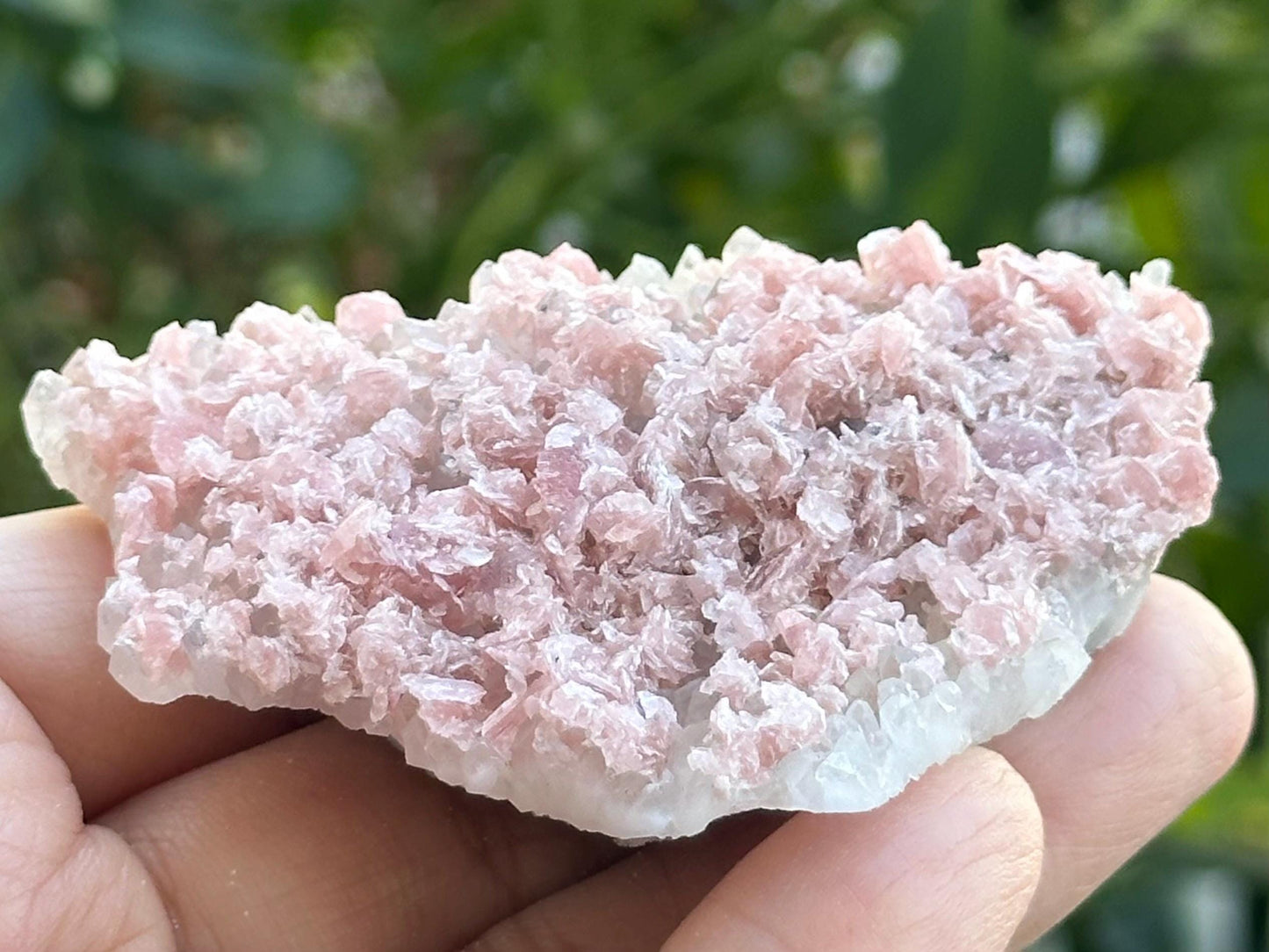 Rhodochrosite with Quartz from the Wutong Mine