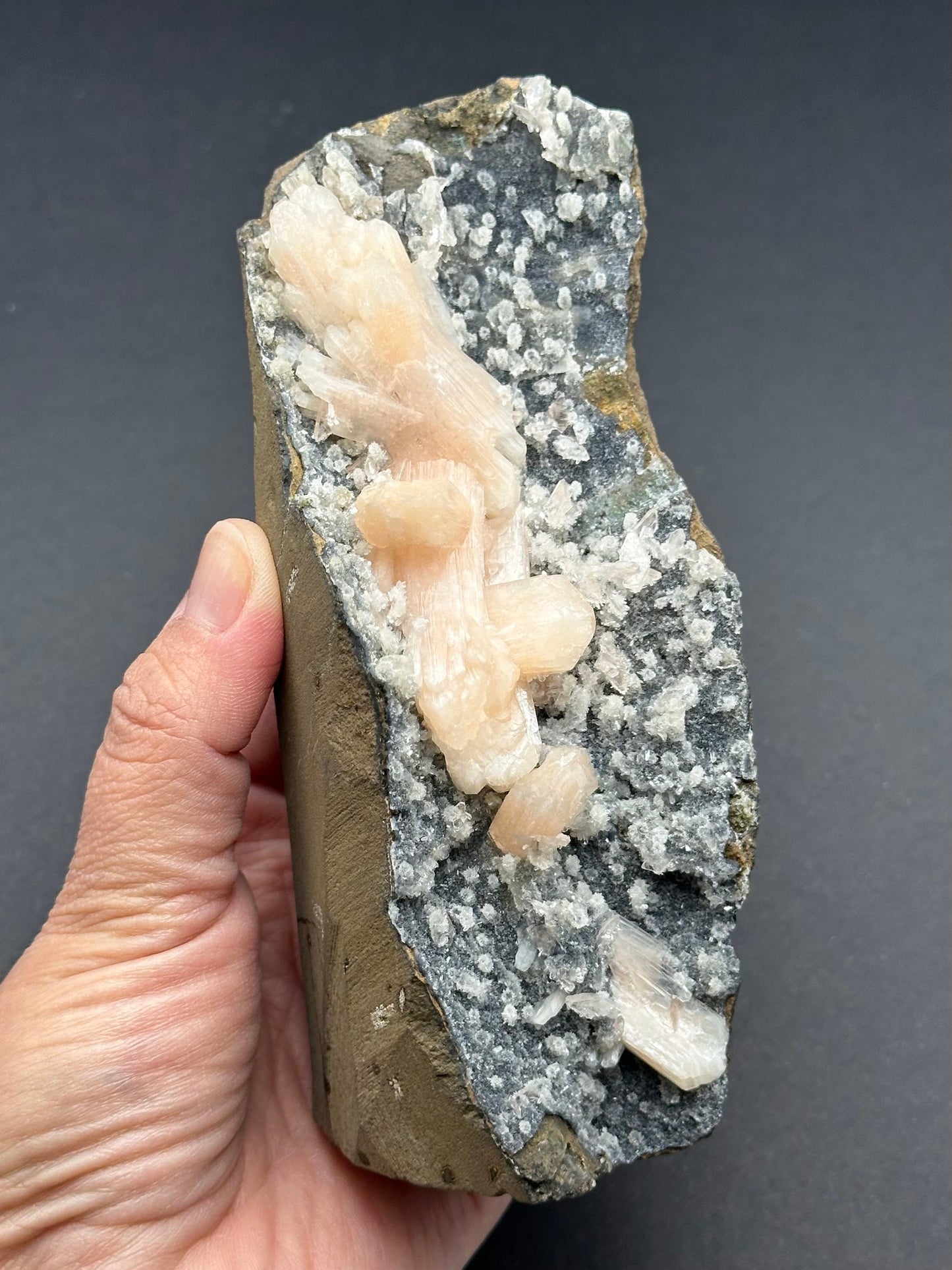 Stilbite with Chalcedony