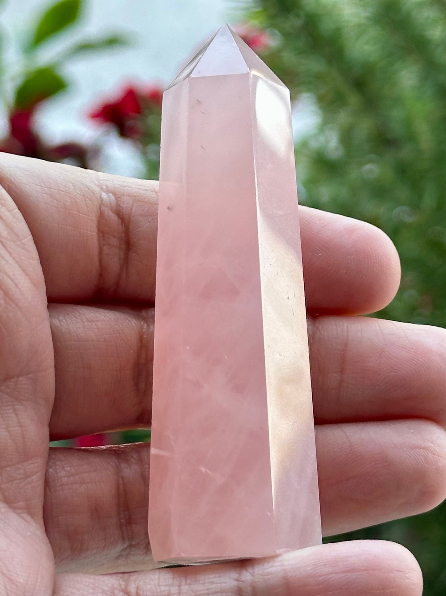 3 inch Rose Quartz Tower