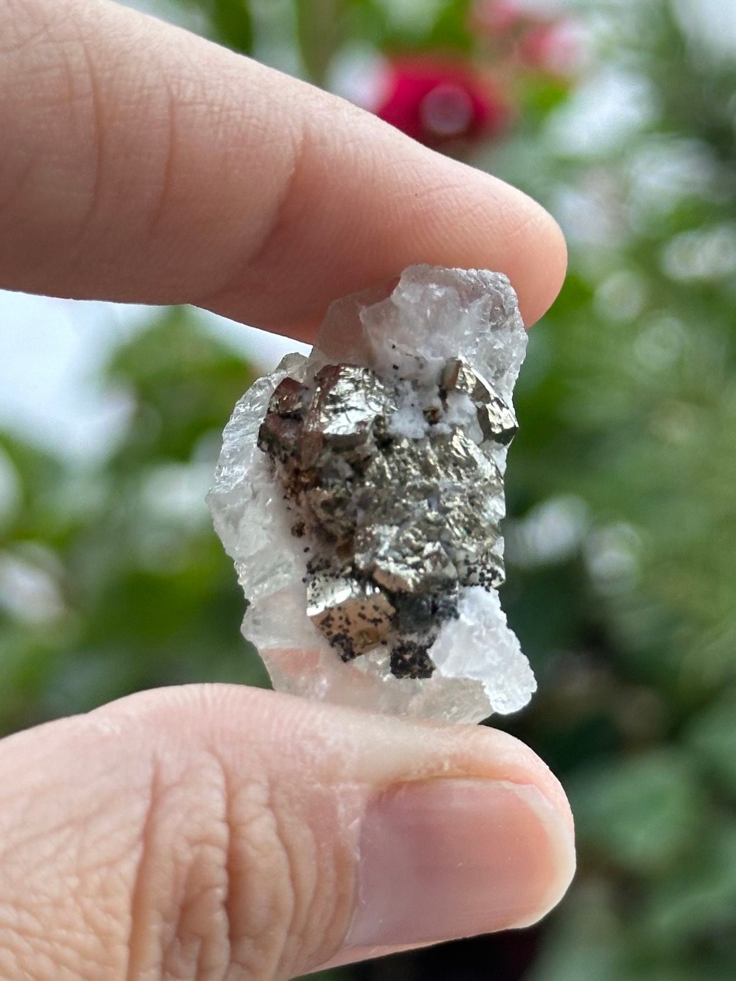 Fluorite and Pyrite Specimen from the Huanzala Mine, Peru - UV Reactive