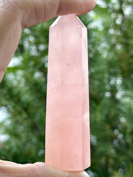 3 inch Rose Quartz Tower