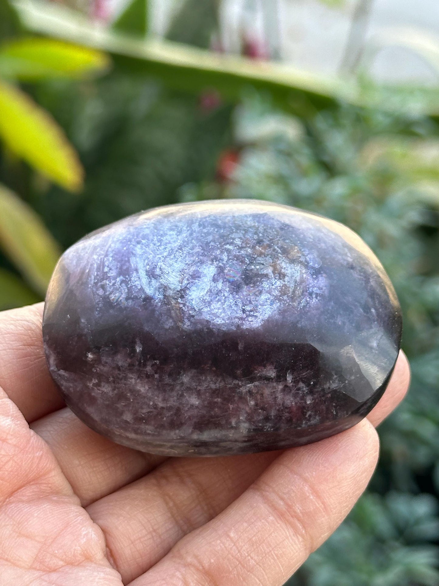 Lepidolite Palm Stone