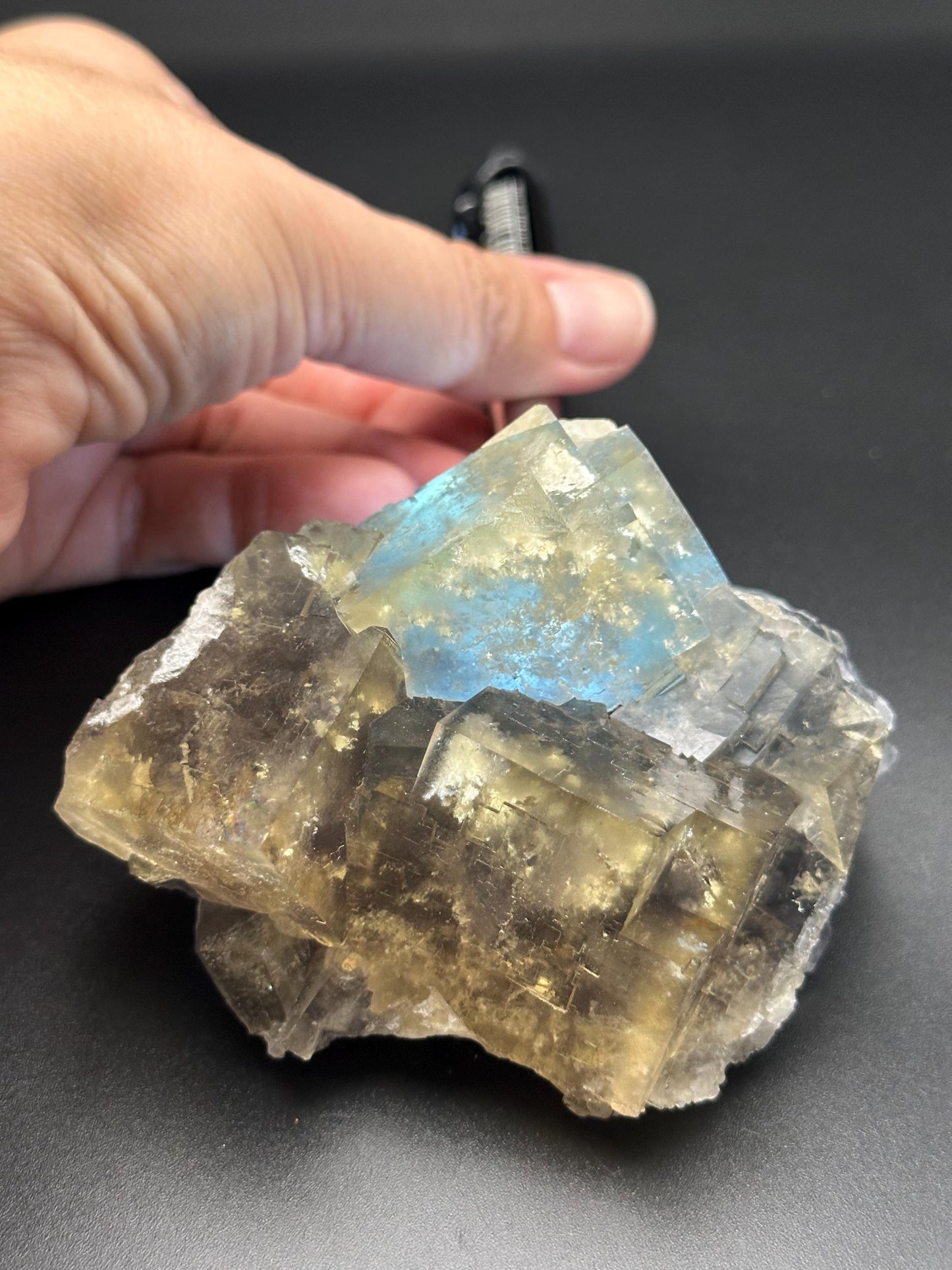 Yellow and Blue Fluorite from Beijing
