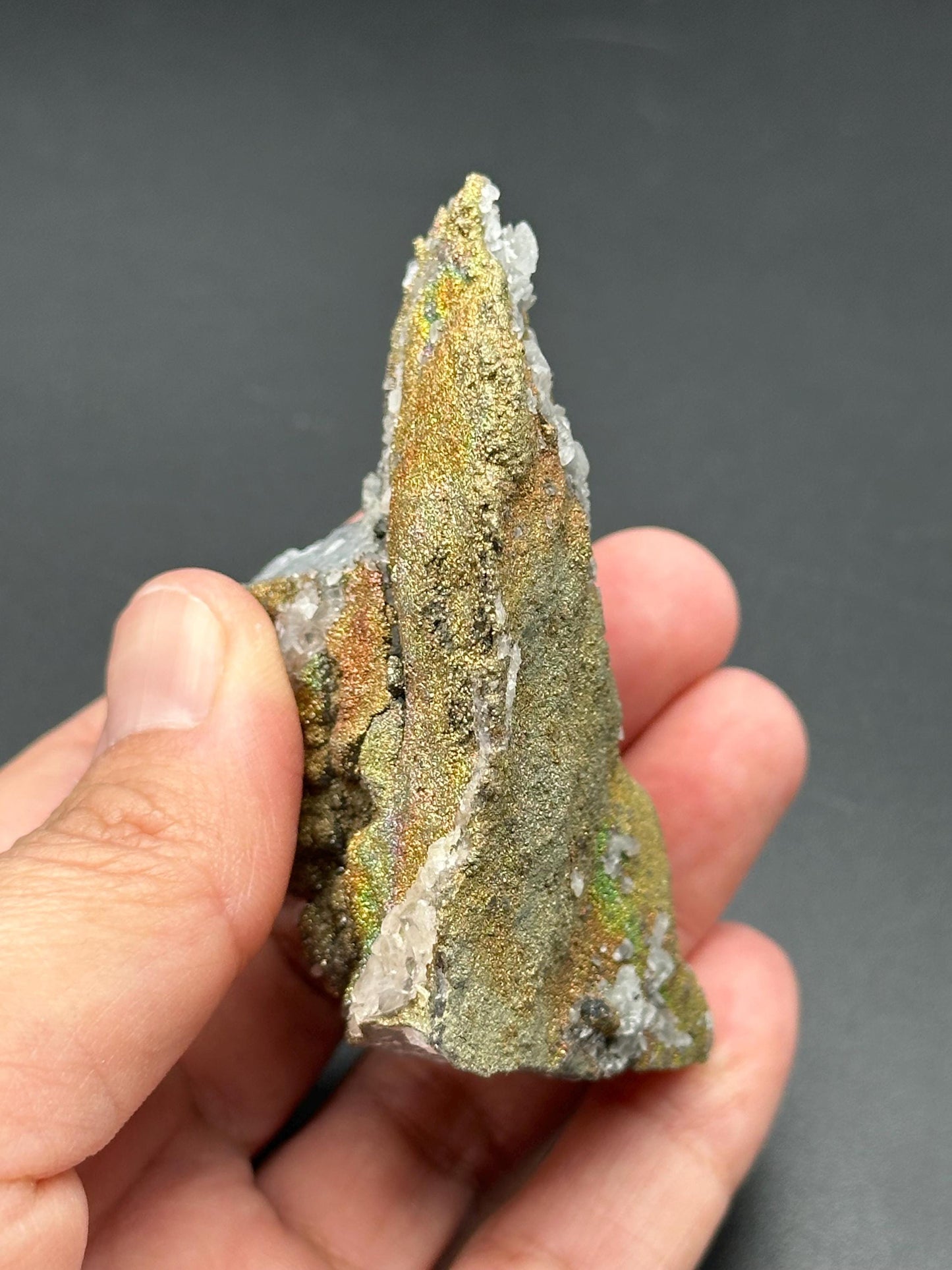 Pyrolusite Marcasite in Quartz