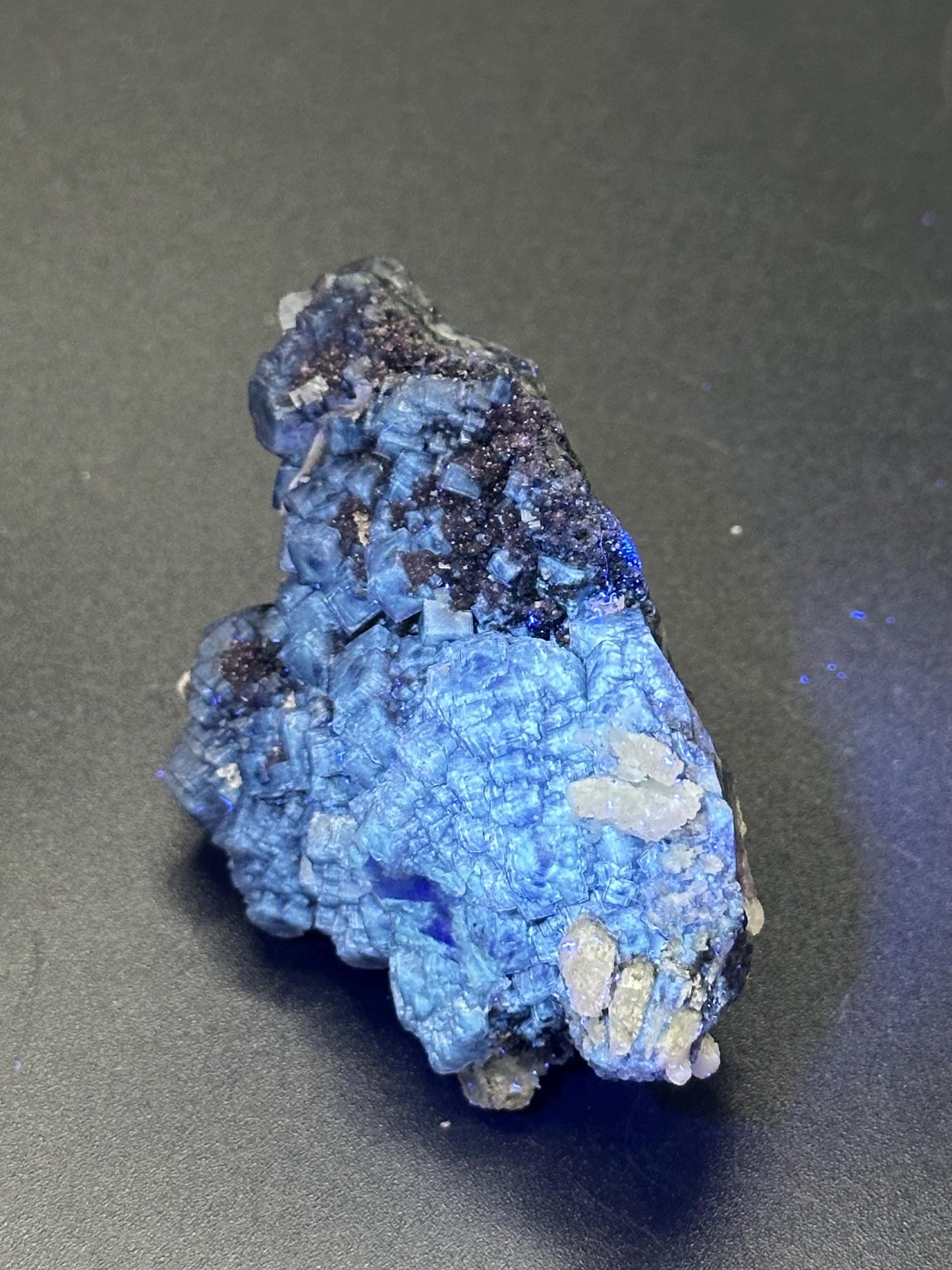 Fluorite with Calcite Specimen from the Huanggangliang Mine in Inner Mongolia, China - UV Reactive
