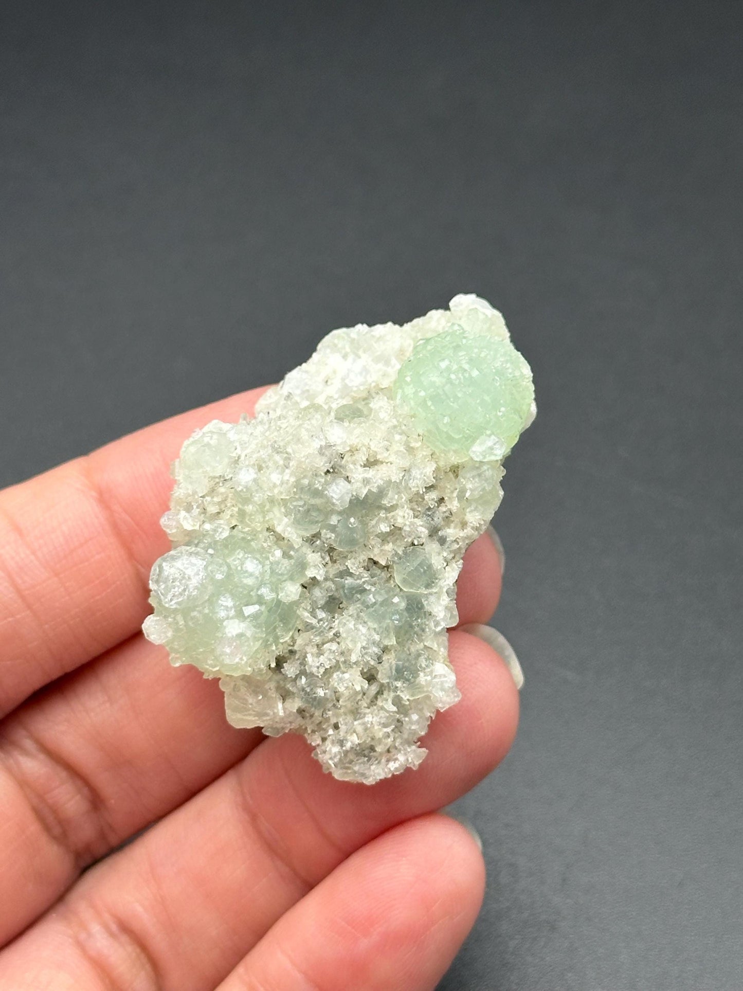 Prehnite and Quartz Specimen from Namibia