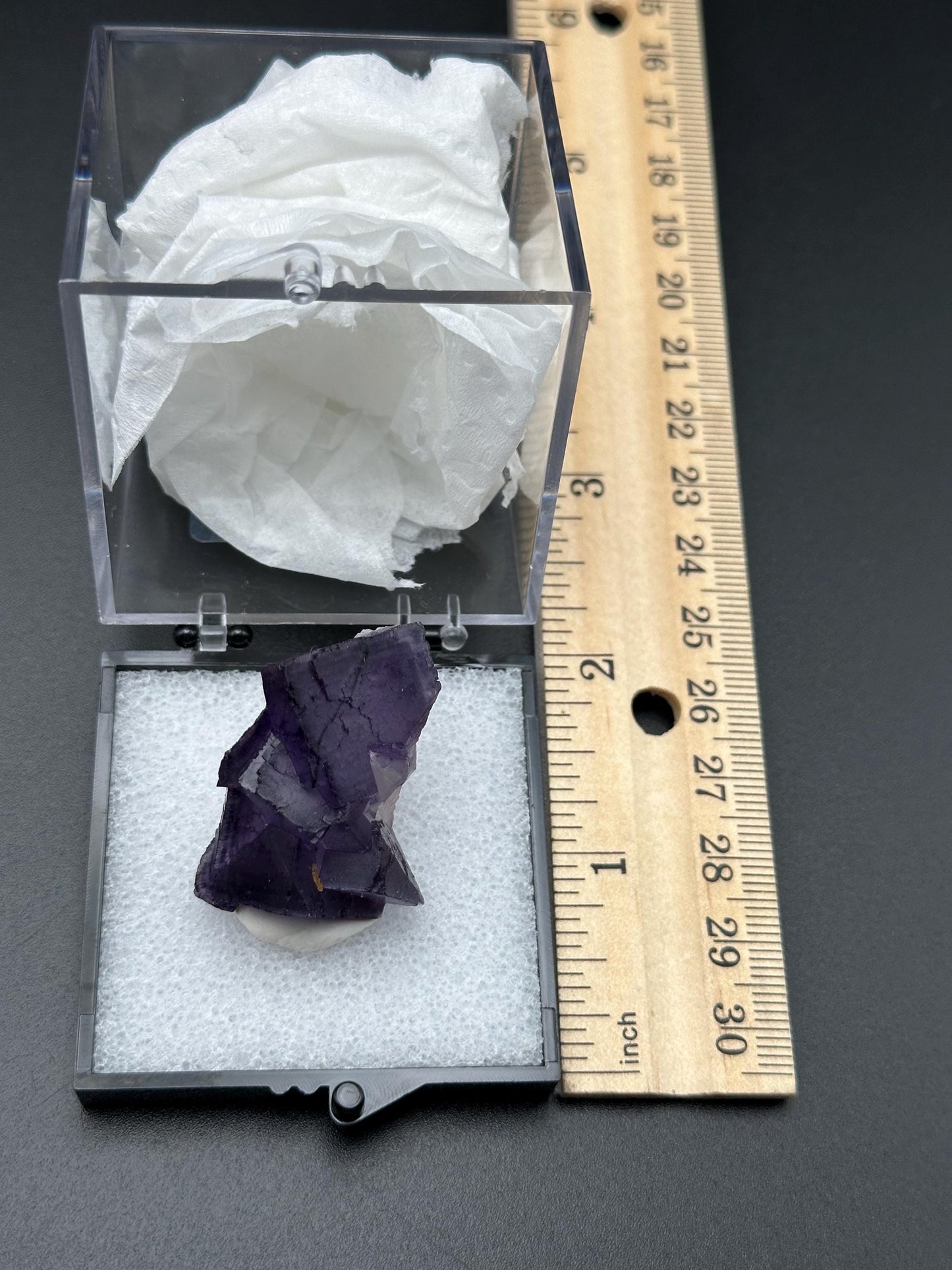 QR Code Fluorite from the Quinlong Mine, Guizhou, China