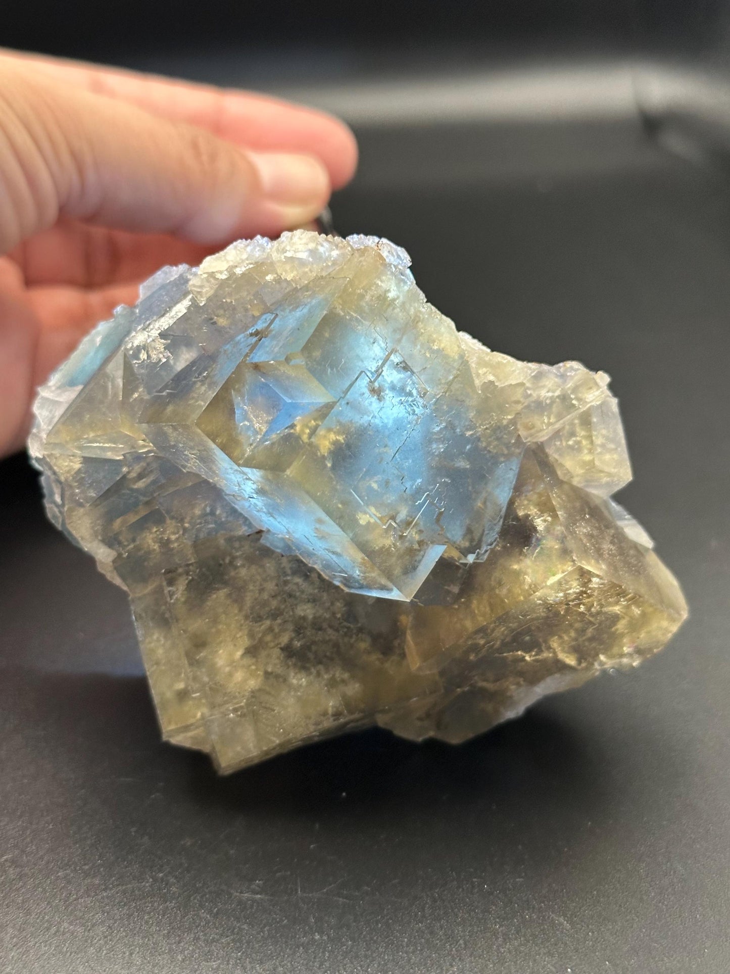 Yellow and Blue Fluorite from Beijing