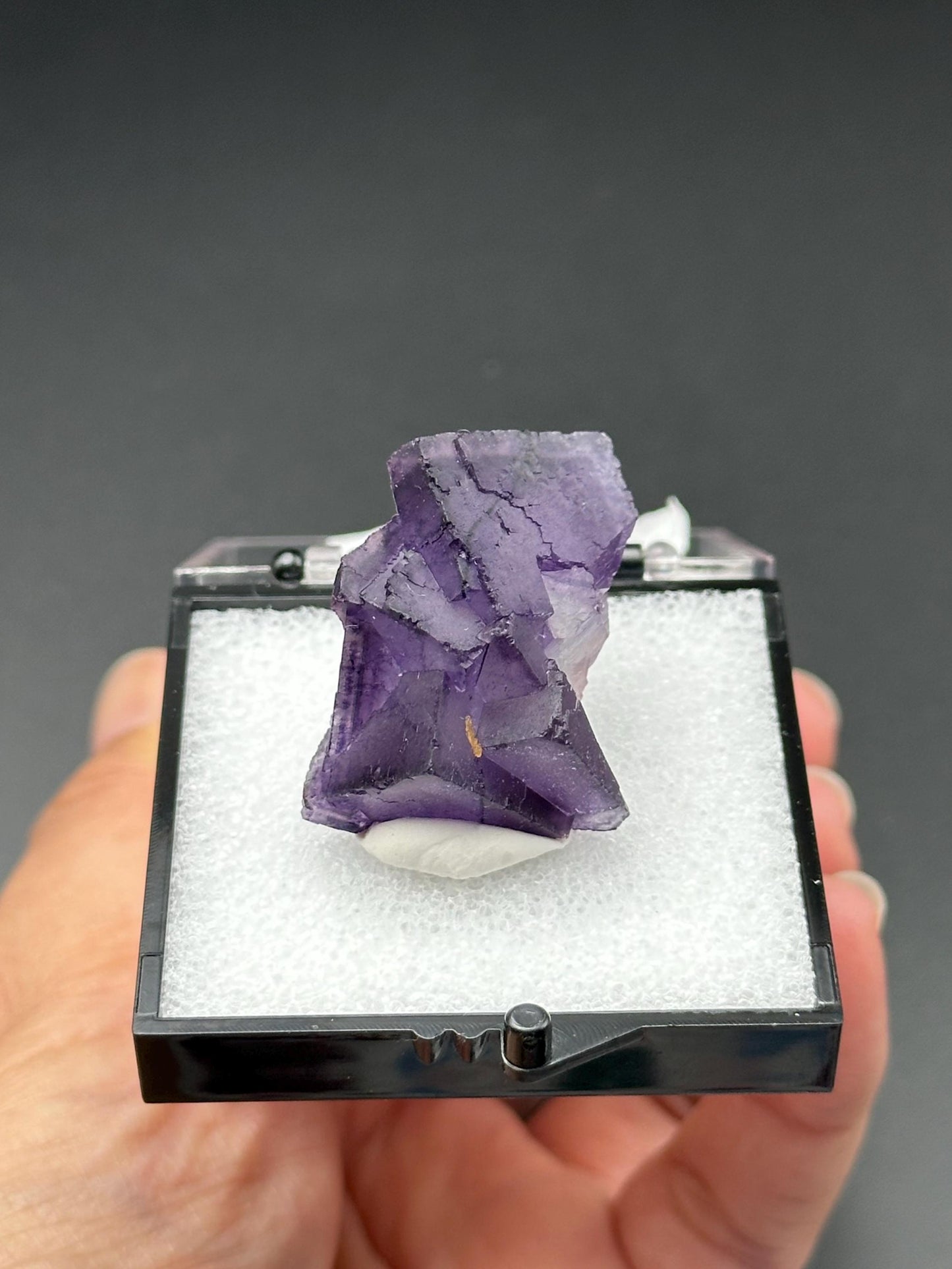 QR Code Fluorite from the Quinlong Mine, Guizhou, China