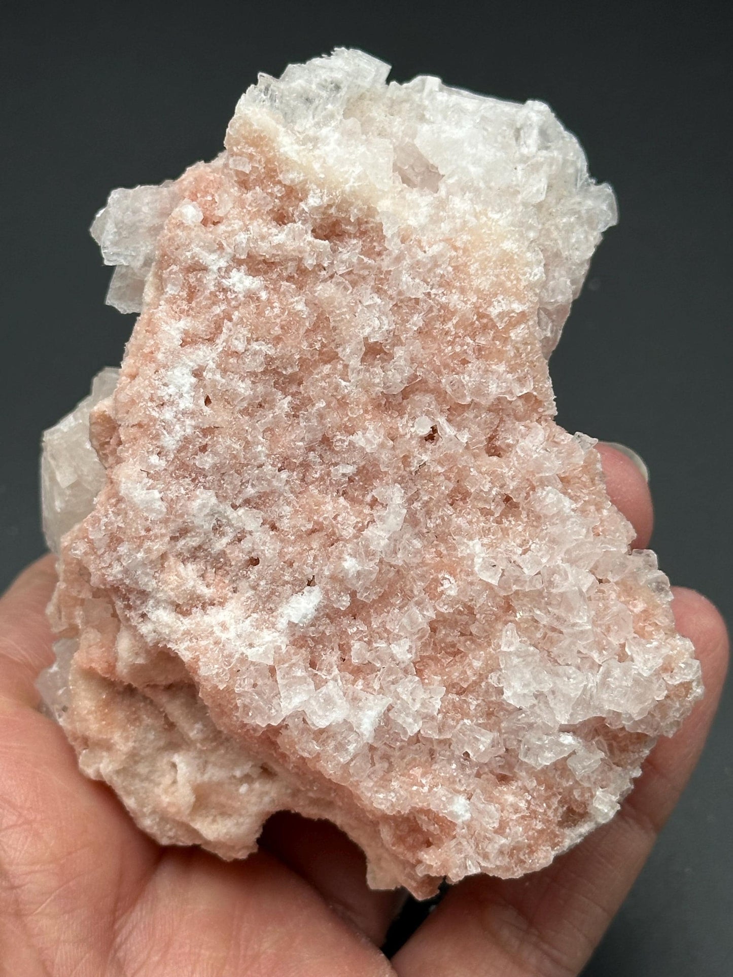 Light Pink Halite on Trona