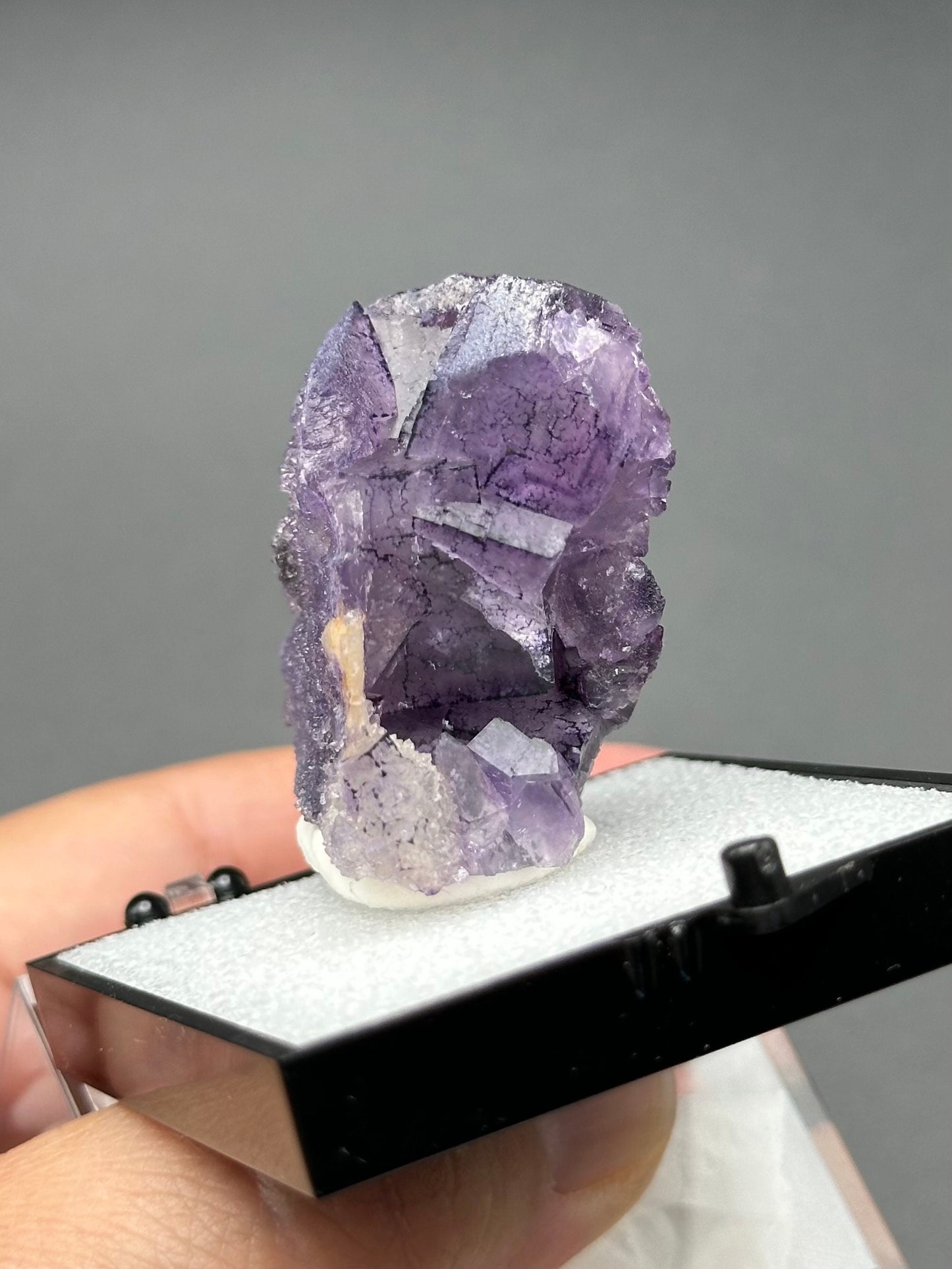 QR Code Fluorite from the Quinlong Mine