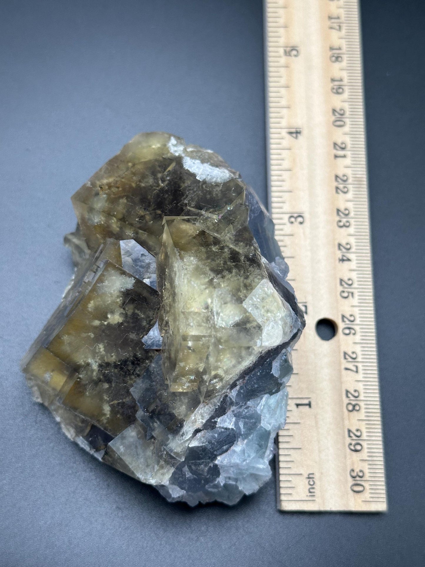 Yellow and Blue Fluorite from Beijing