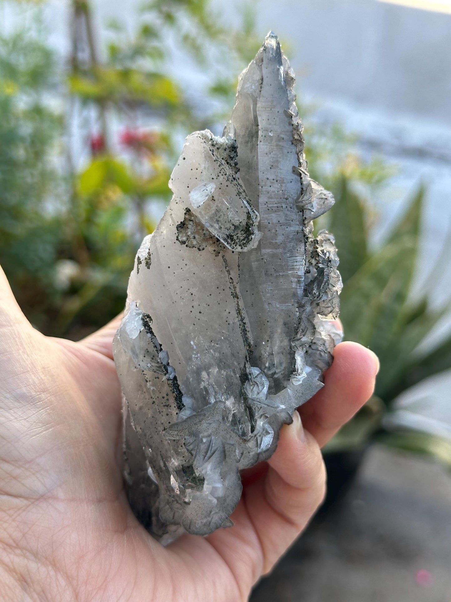 YGX Quartz with Calcite