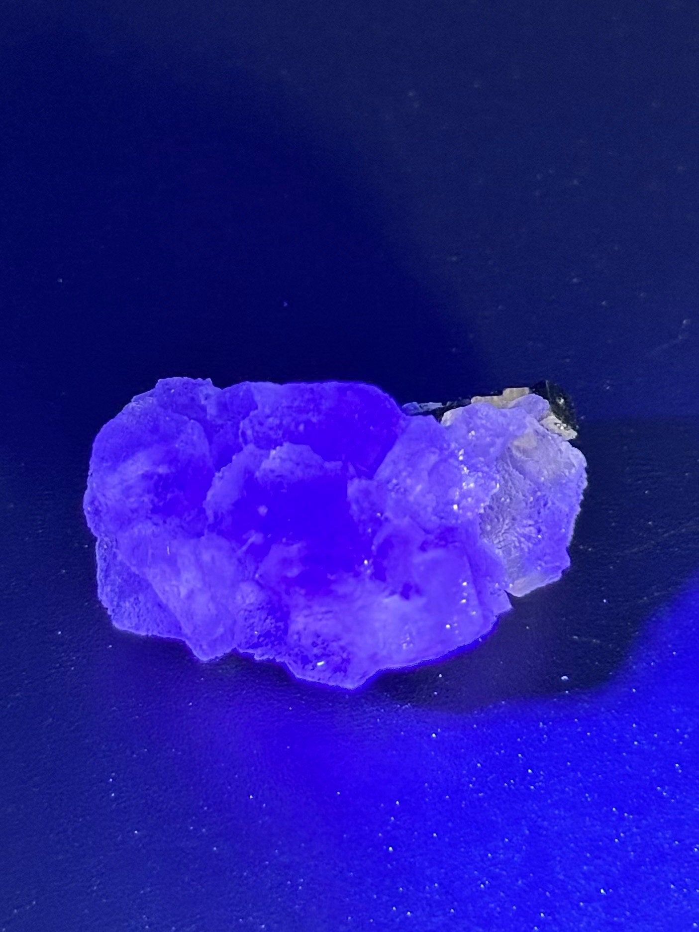 Fluorite and Pyrite Specimen from the Huanzala Mine, Peru - UV Reactive
