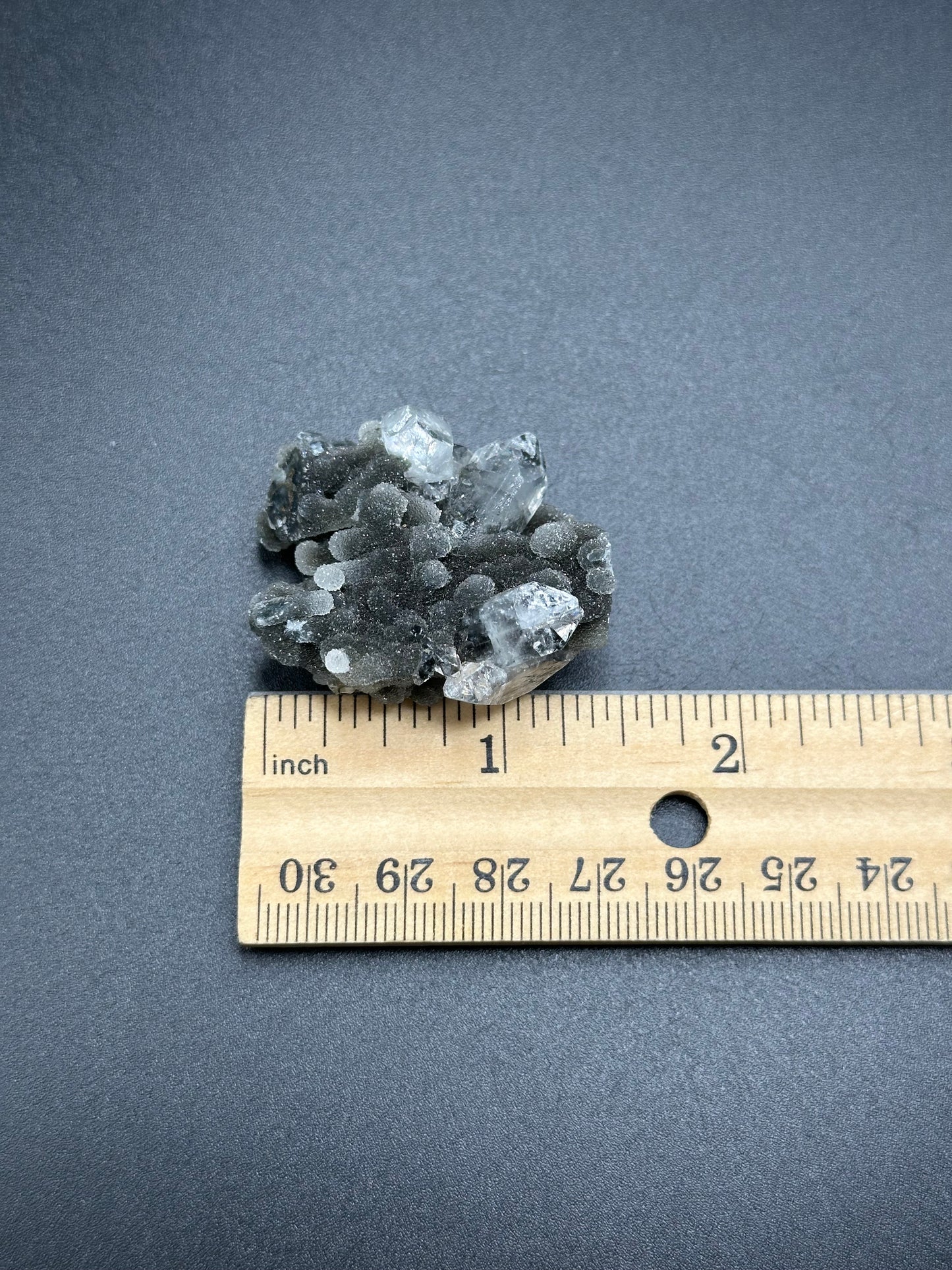 Black Chalcedony with Apophyllite