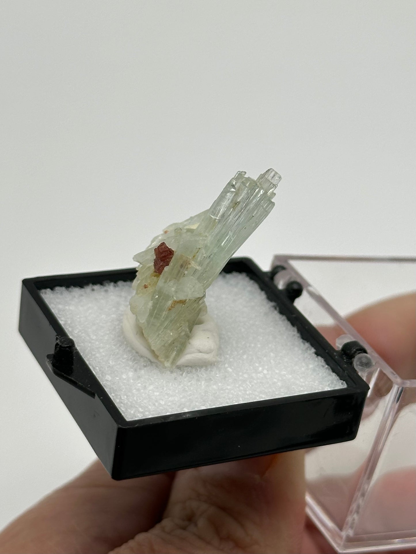 Aquamarine with Garnet