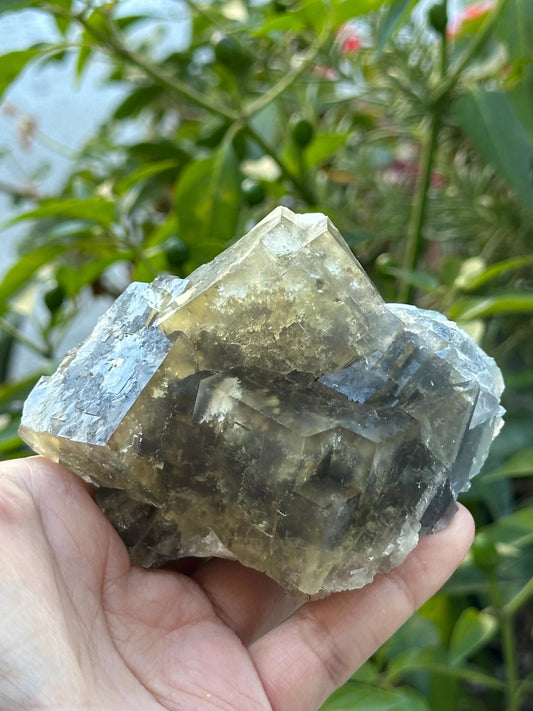 Yellow and Blue Fluorite from Beijing