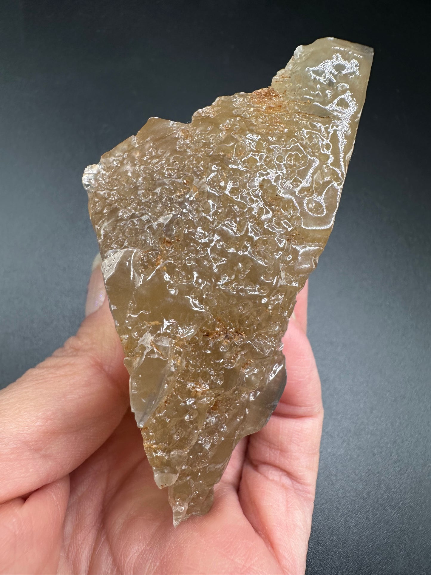 Etched Calcite with Galena