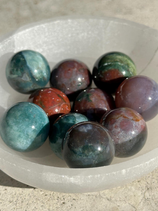 One (1) Ocean Jasper Mini Sphere