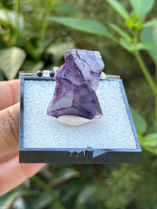 QR Code Fluorite from the Quinlong Mine, Guizhou, China