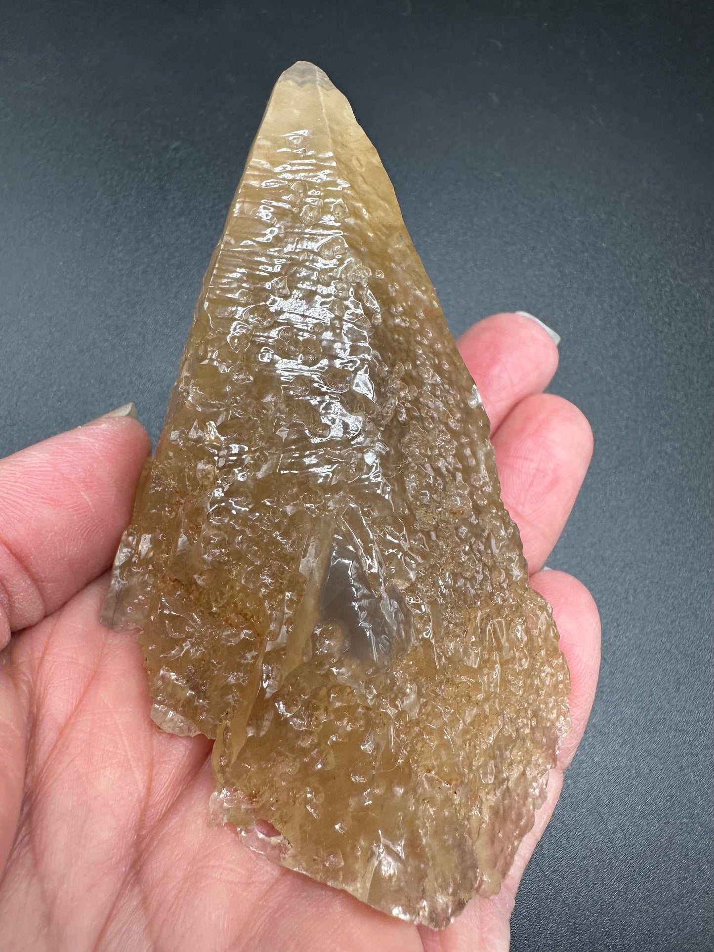 Etched Calcite with Galena