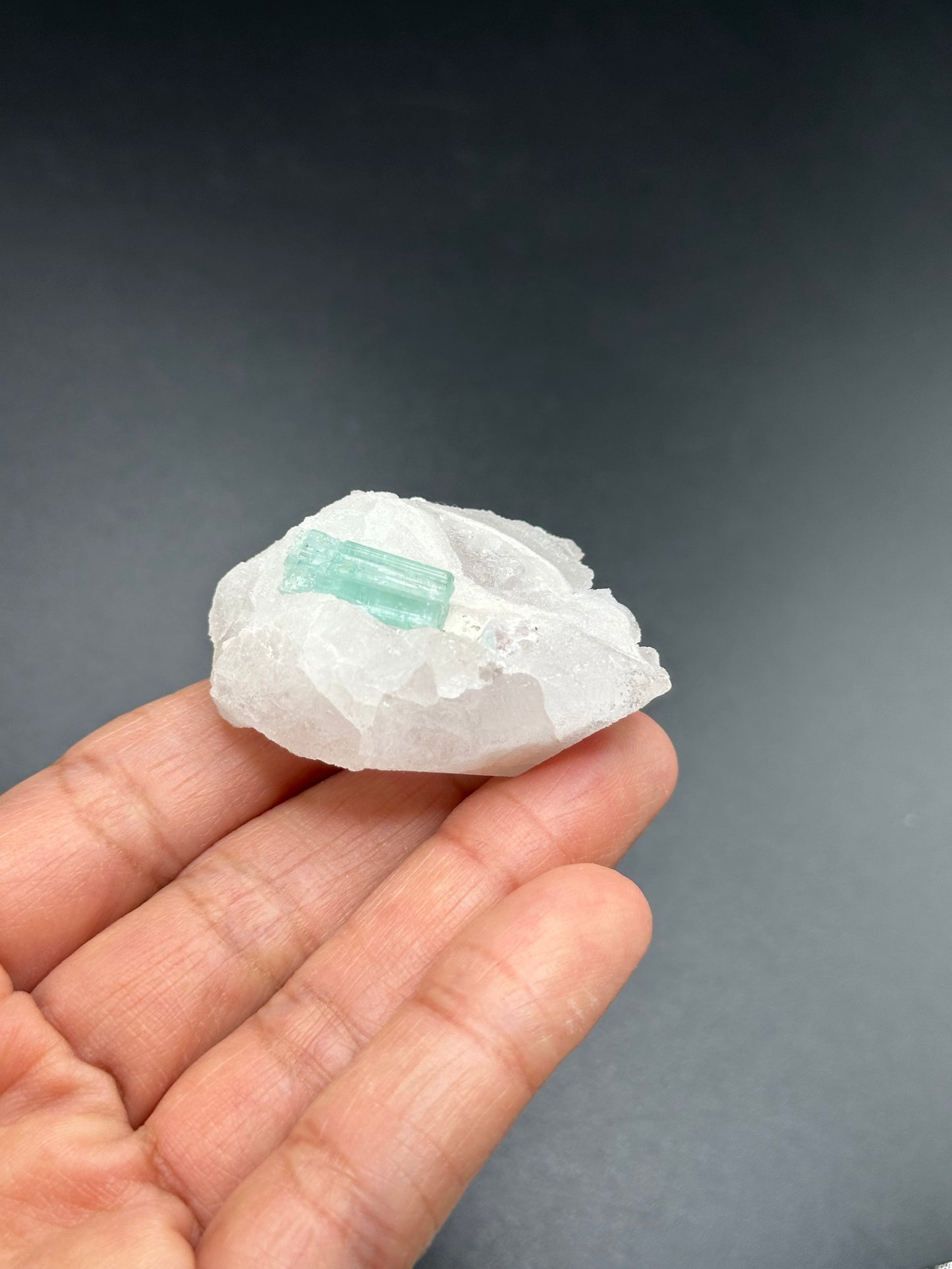 Tourmaline on Pollucite Specimen