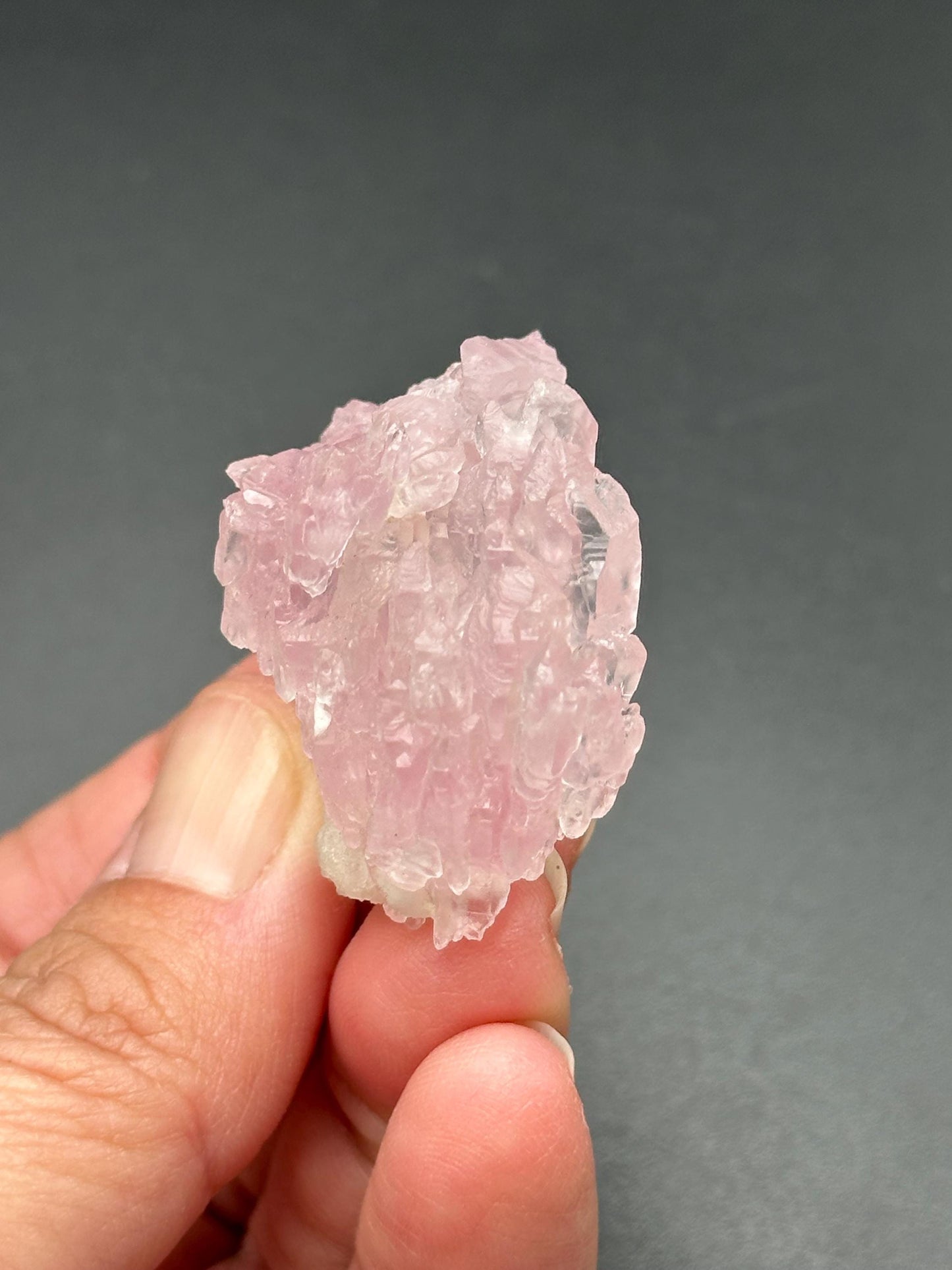 Crystallized Rose Quartz from Brazil