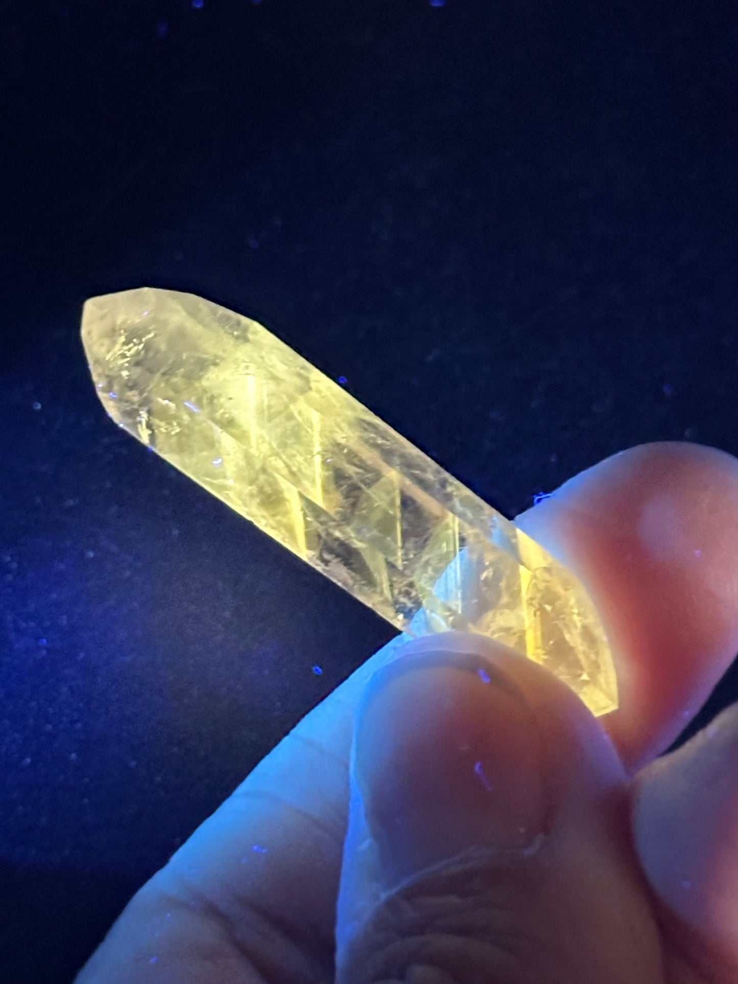 Small Polished Double Terminated UV Amethyst Crystal