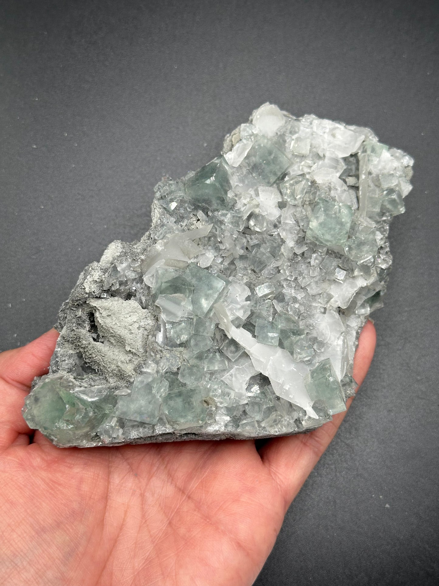Glass Clear Green Fluorite Specimen from Xianghualing, Hunan, China